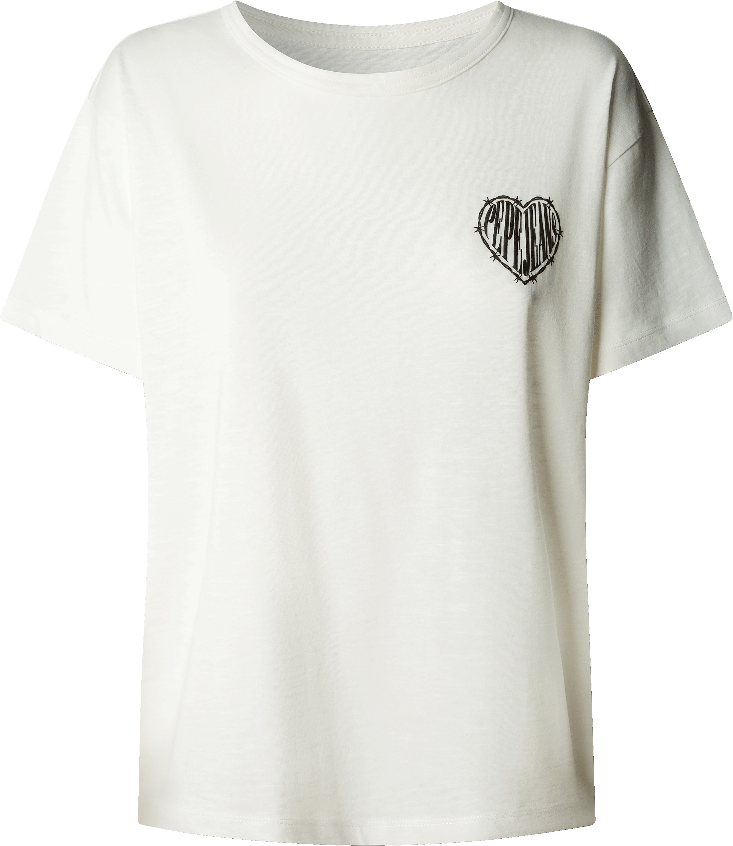 Image of Pepe Jeans T-Shirt "BENJAMINA" mit Logo-Detail, Baumwoll-Qualität