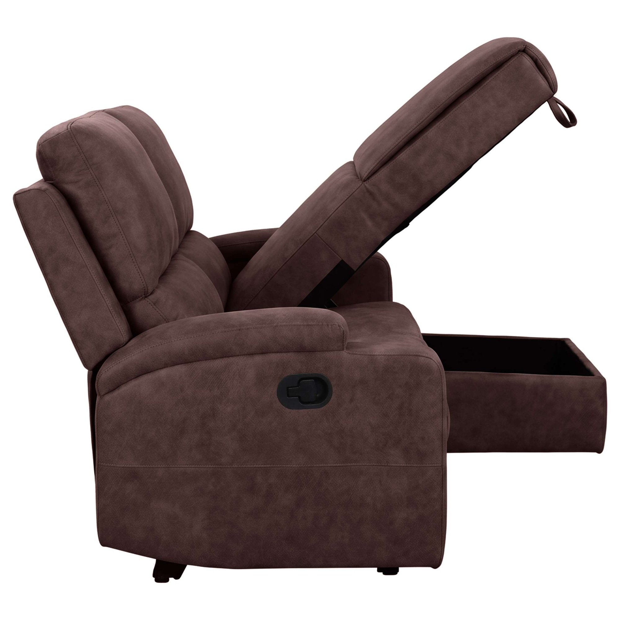 GOODproduct Ecksofa »NAPORI Microfaser, Multimediasofa, L-Form« man. oder elektr. Relaxfuntion, USB-A bei elektr. Variante, Staukasten