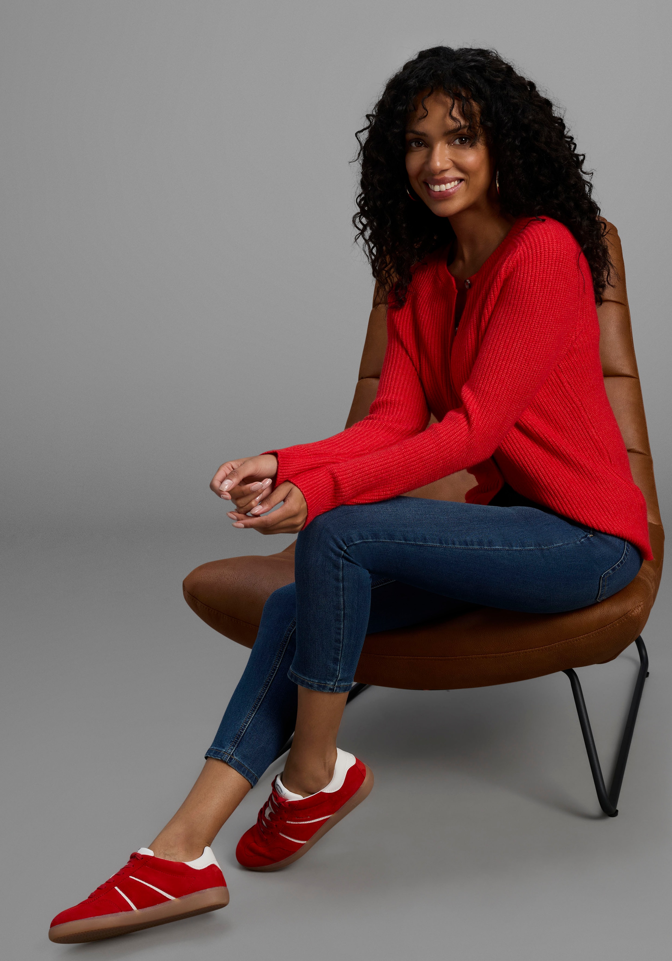 Arizona 7/8-Jeans »Shaping« eng anliegend,  Röhrenjeans,  Used-Waschung,  High-Waist,  7/8-Länge