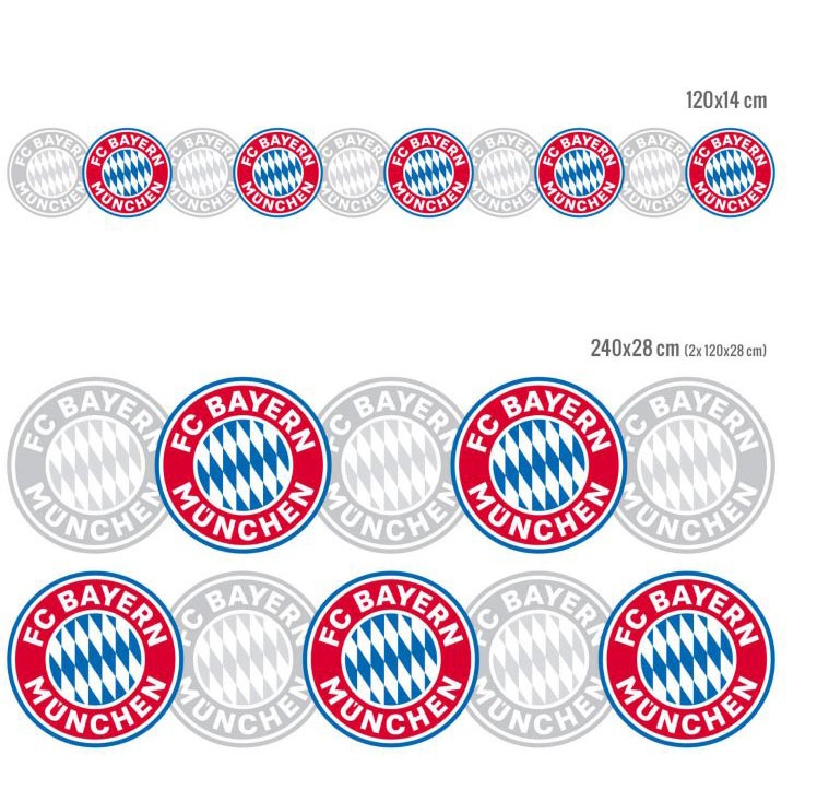 Image of Wall-Art Wandtattoo »FC Bayern München Bordüre«, (1 St.) bei Ackermann Versand Schweiz