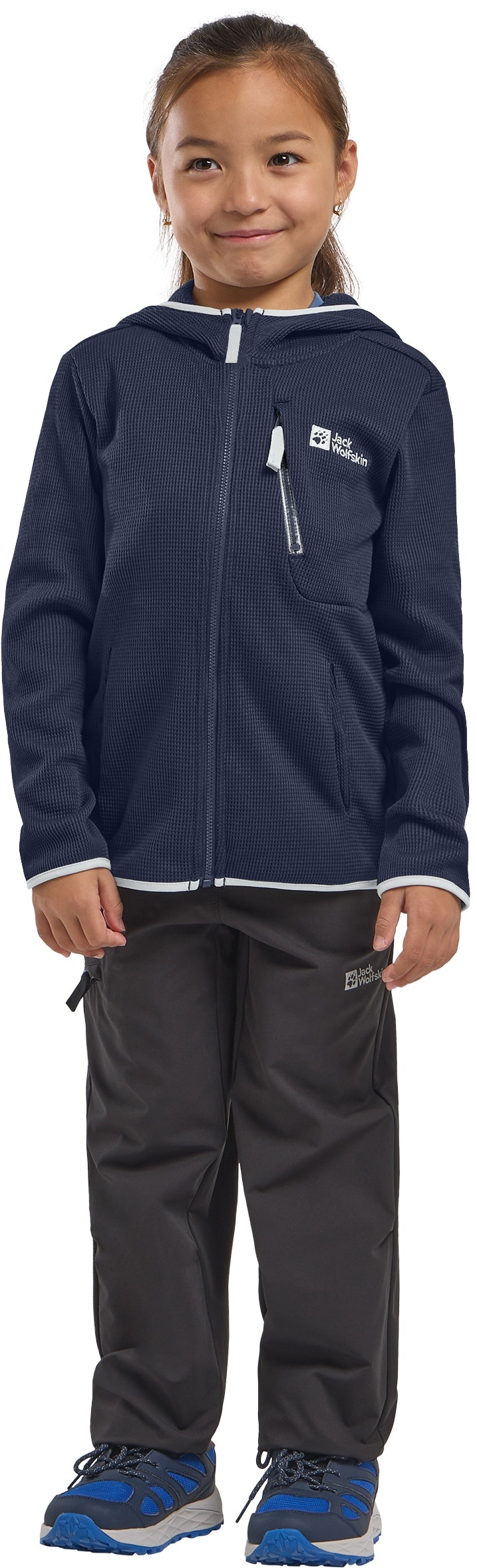 Jack Wolfskin »ACTAMIC GRID MIDLAYER K« mit Kapuze