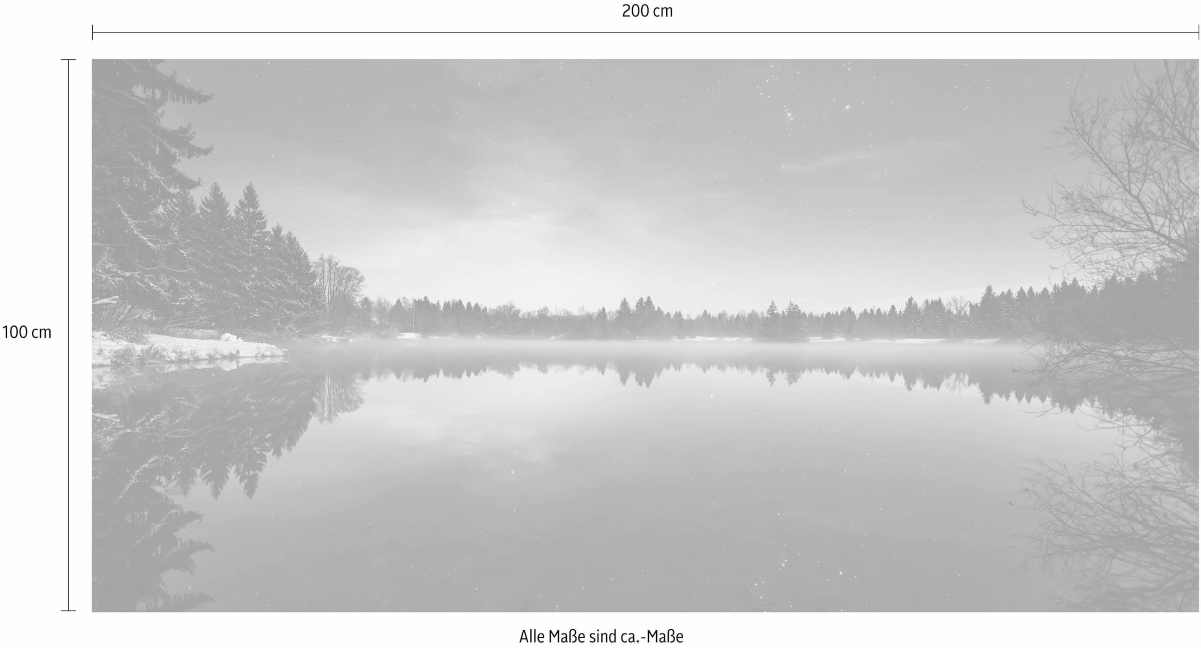 Komar Vliestapete »Digitaldruck Vlies - Glistening Stars - Grösse 200 x 100 cm«, bedruckt, Wohnzimmer, Schlafzimmer