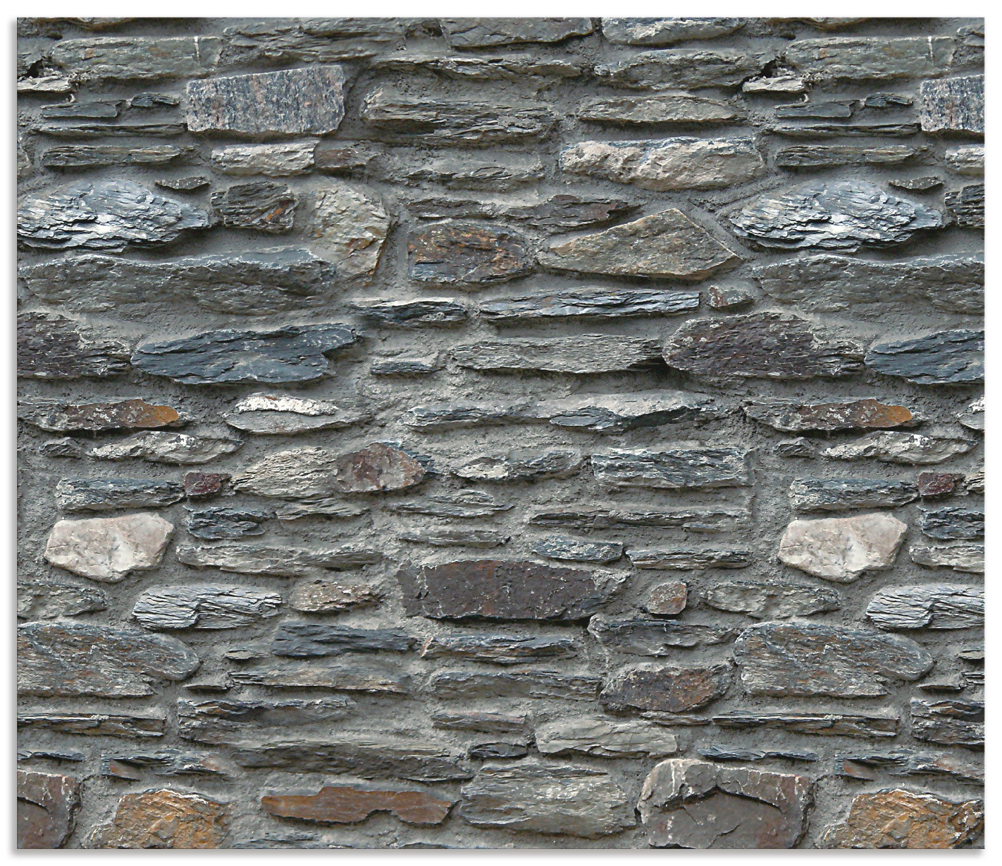 Artland Küchenrückwand »Schiefermauer«, (1 tlg.), Alu Spritzschutz mit Klebeband, einfache Montage