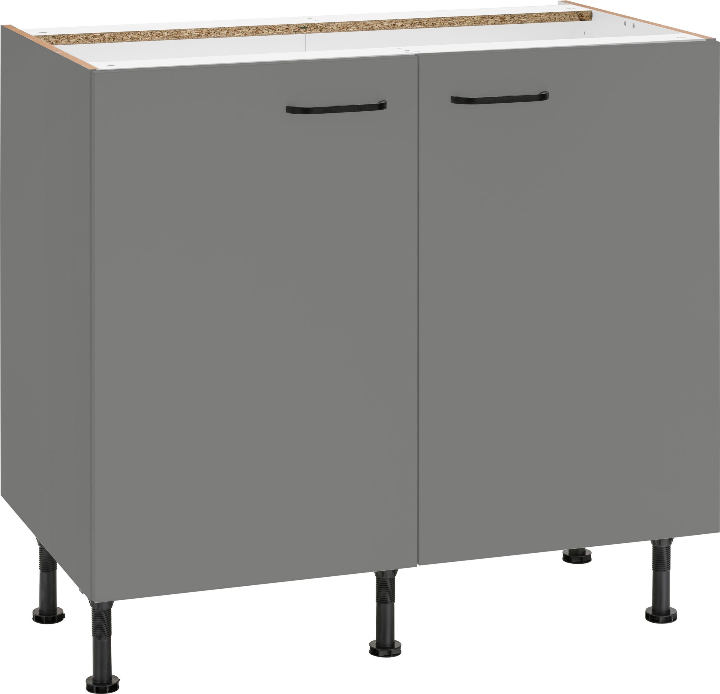 Image of OPTIFIT Unterschrank »Elga«, mit Soft-Close-Funktion, höhenverstellbaren Füssen und Metallgriffen, Breite 90 cm bei Ackermann Versand Schweiz