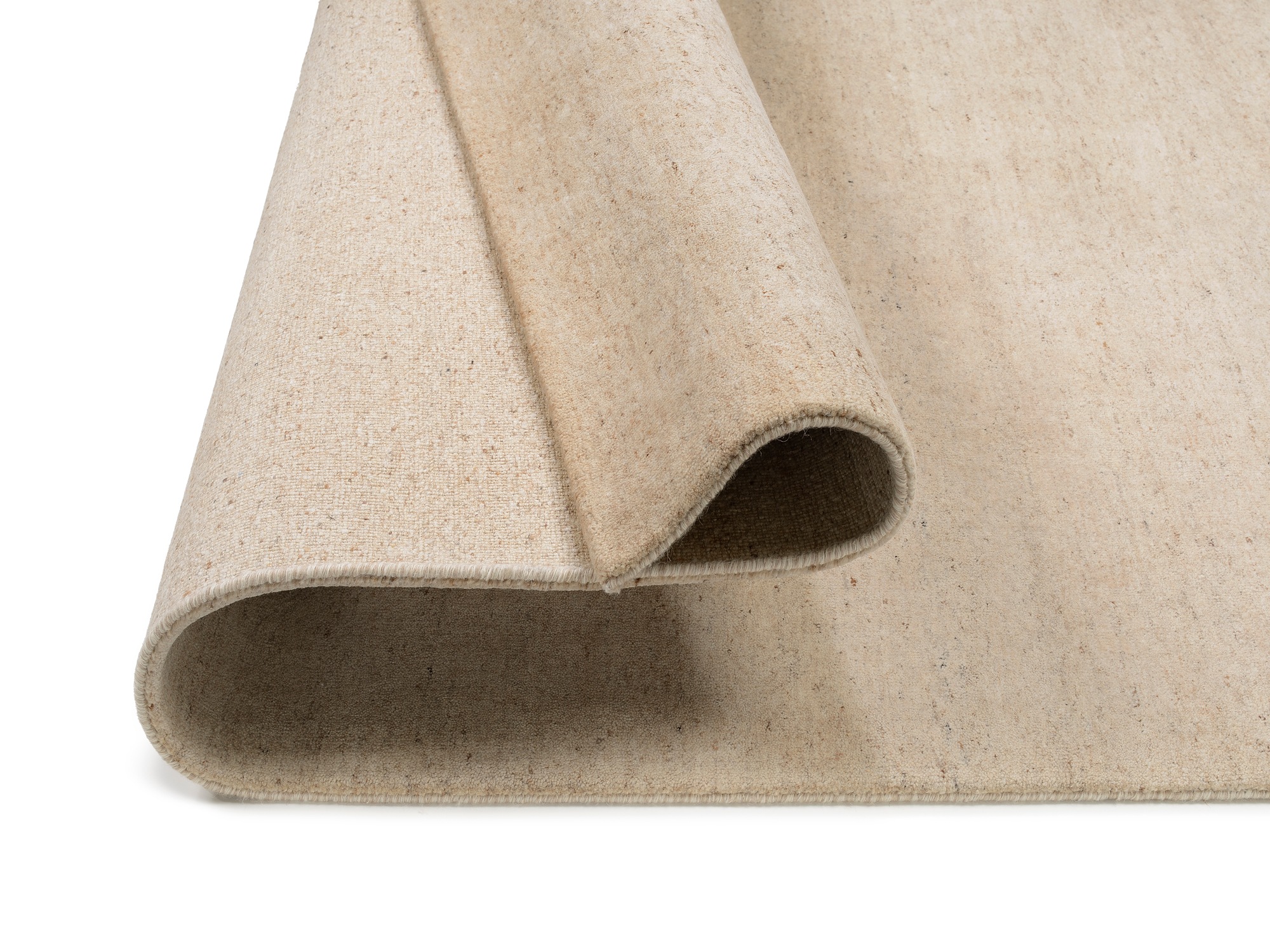 OCI DIE TEPPICHMARKE Wollteppich »ESEMPIO UNI MELANGE«, rechteckig, 18 mm Höhe, reine Wolle, handgeknüpft, hochwertig verarbeitet, natürlich warm