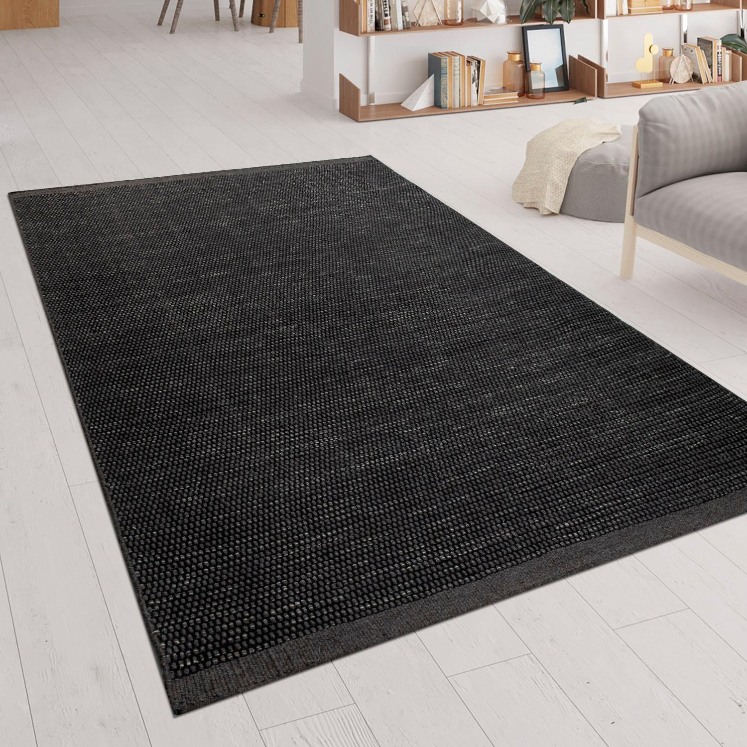 Paco Home Wollteppich »Kasko 300«, rechteckig, 12 mm Höhe, Handweb, Flachgewebe, reine Wolle, handgewebt, hochwertig verarbeitet