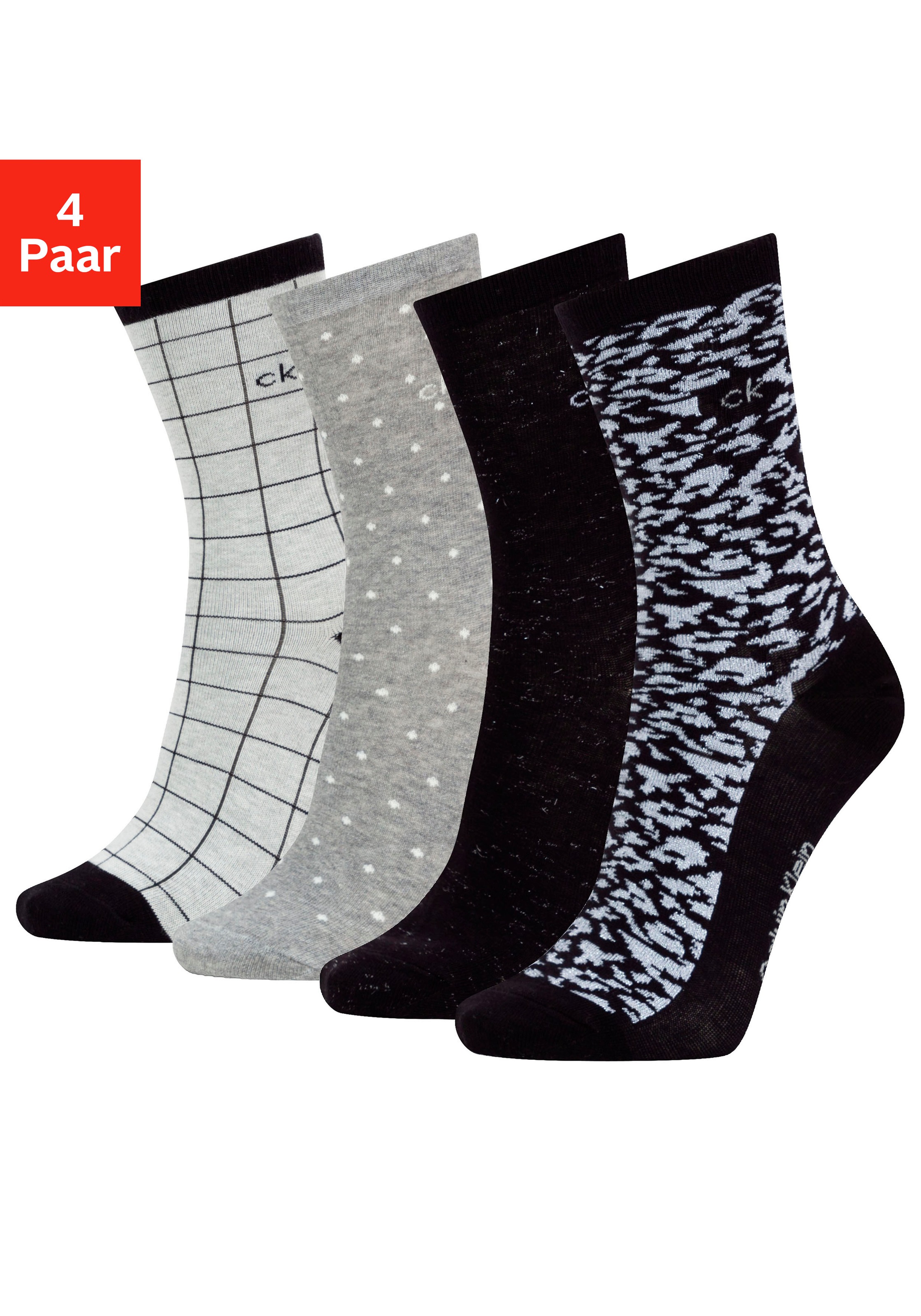 Image of Calvin Klein Socken, (4 Paar), in trendigen Designs bei Ackermann Versand Schweiz