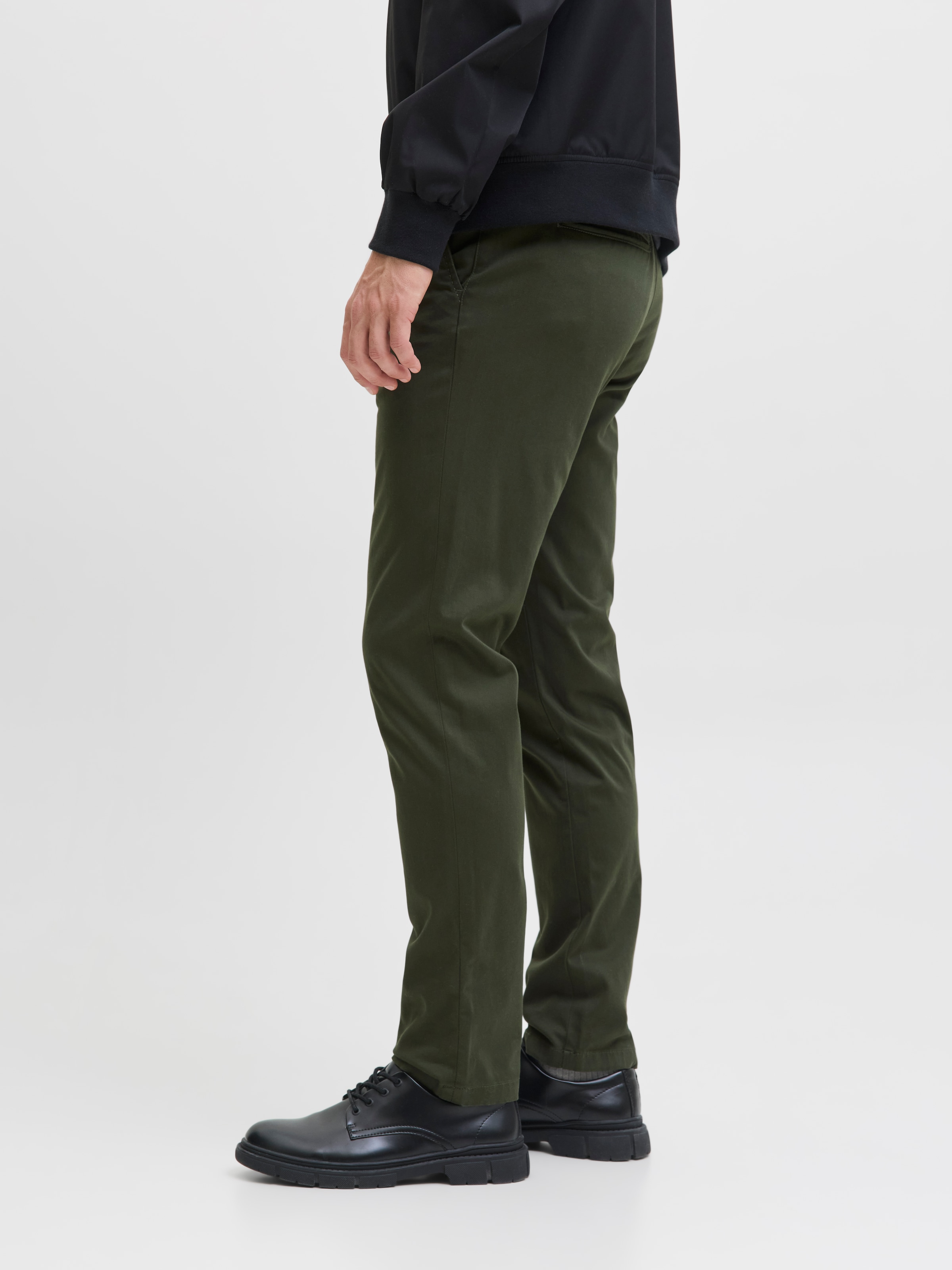 Jack & Jones Chinos »JPSTMARCO mit Stretchkomfort und schmalem Bein«, unifarben, modisch, slim fit, Baumwollmischung