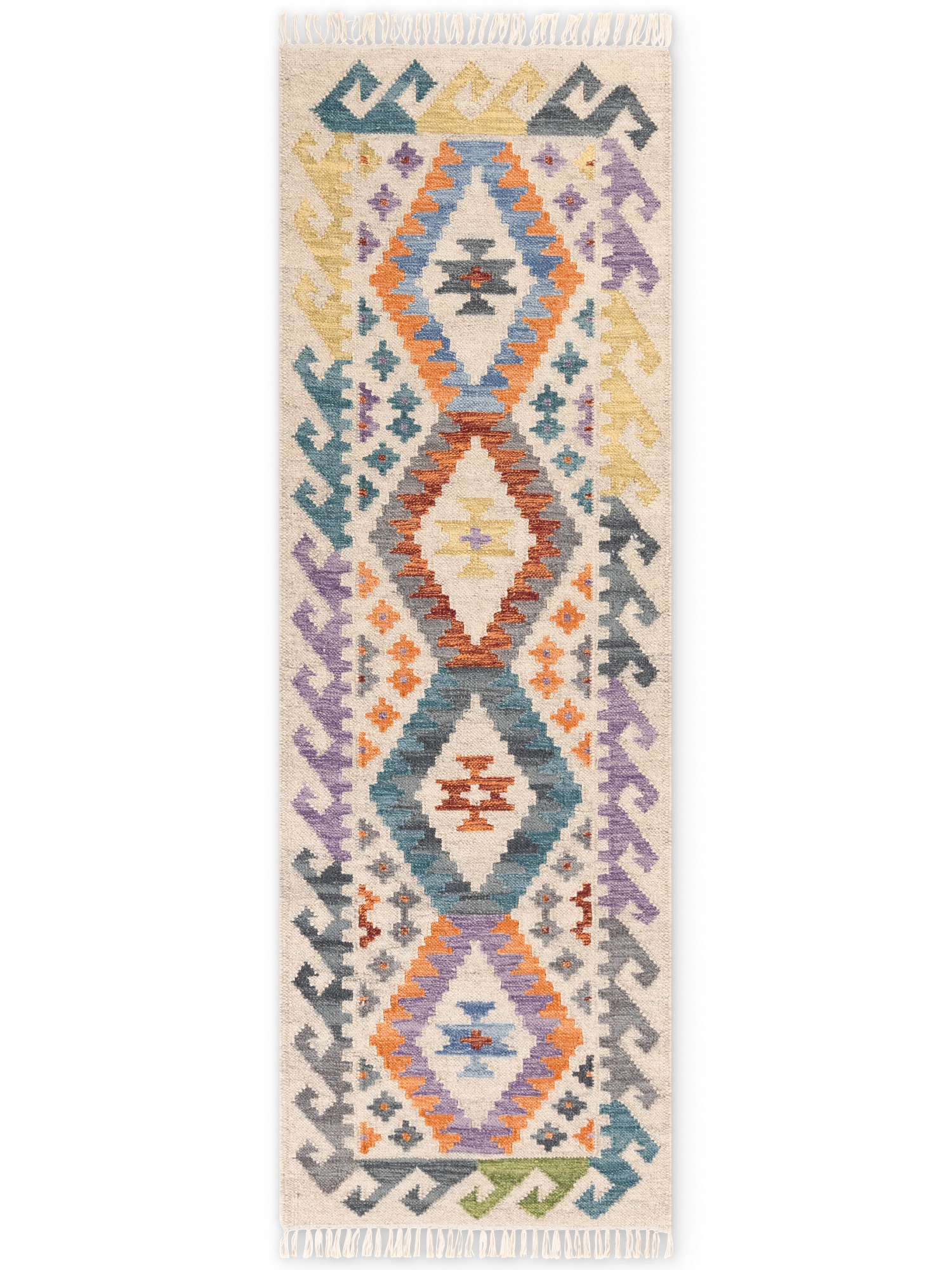 HANSE Home Tapis »Kelim Oasis« Rectangulaire 3 mm Höhe Wolle, Baumwolle, Natur, Handgewebt, orientalisch, Boho, traditionell