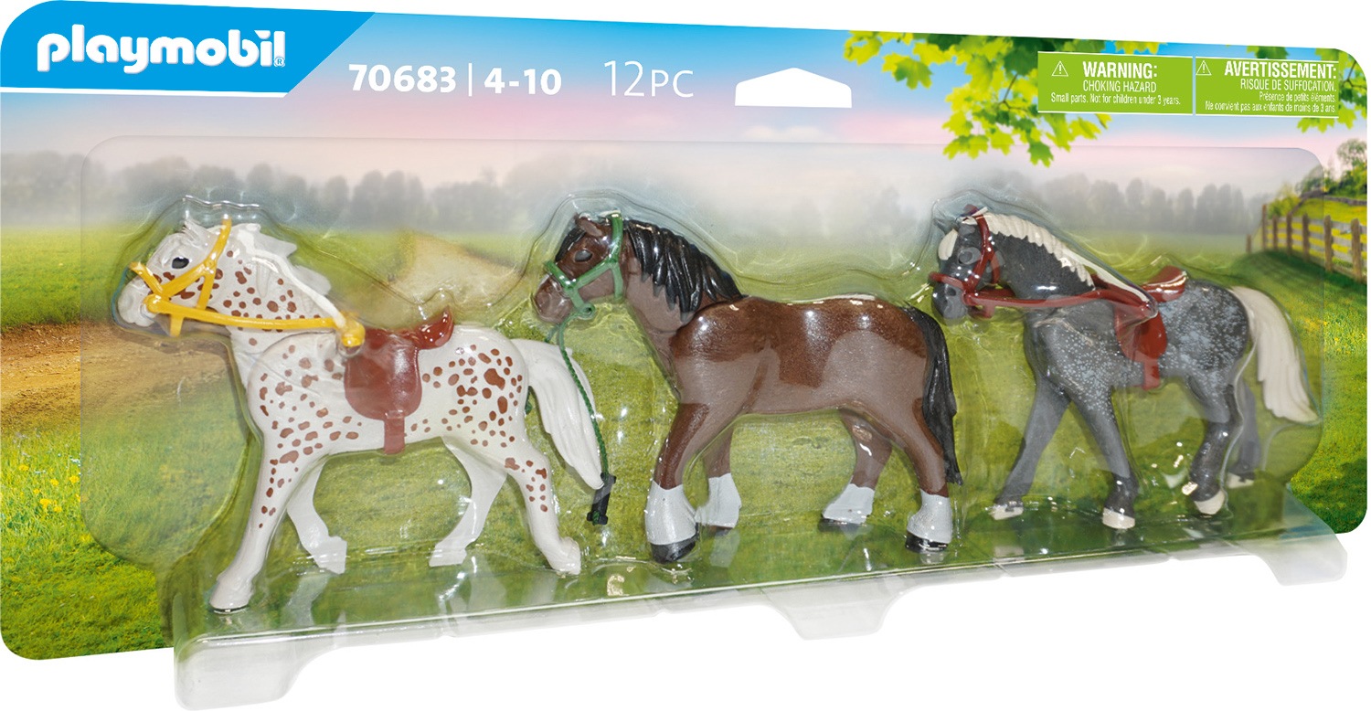 Image of Playmobil® Konstruktions-Spielset »3 Pferde (70683), Country«, (12 St.), Made in Europe bei Ackermann Versand Schweiz