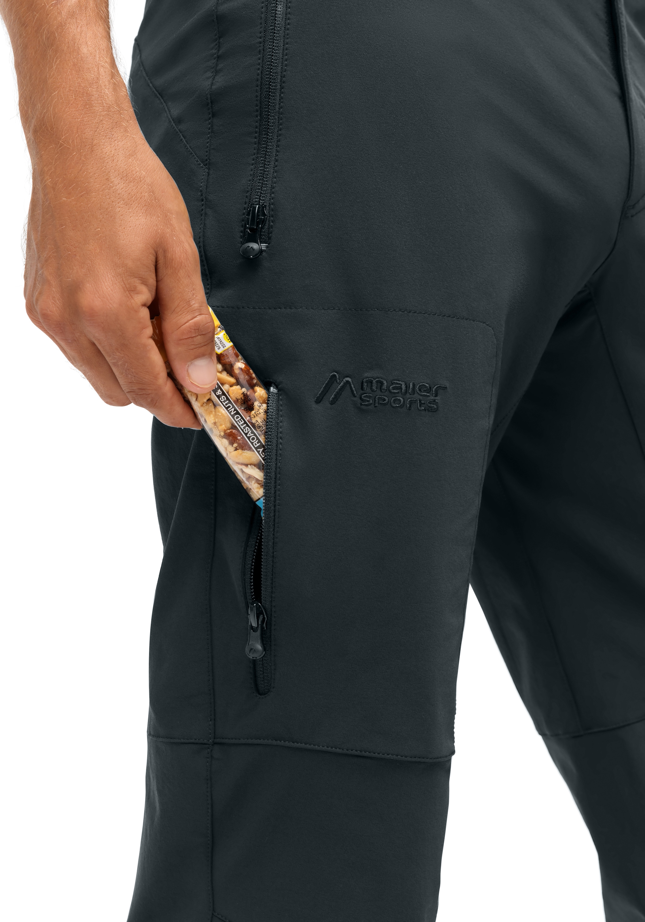 Maier Sports Outdoorhose »Halitit M«  Herren Funktionshose, robuste Wanderhose, 3 Taschen + Gürtel, Reg. Fit