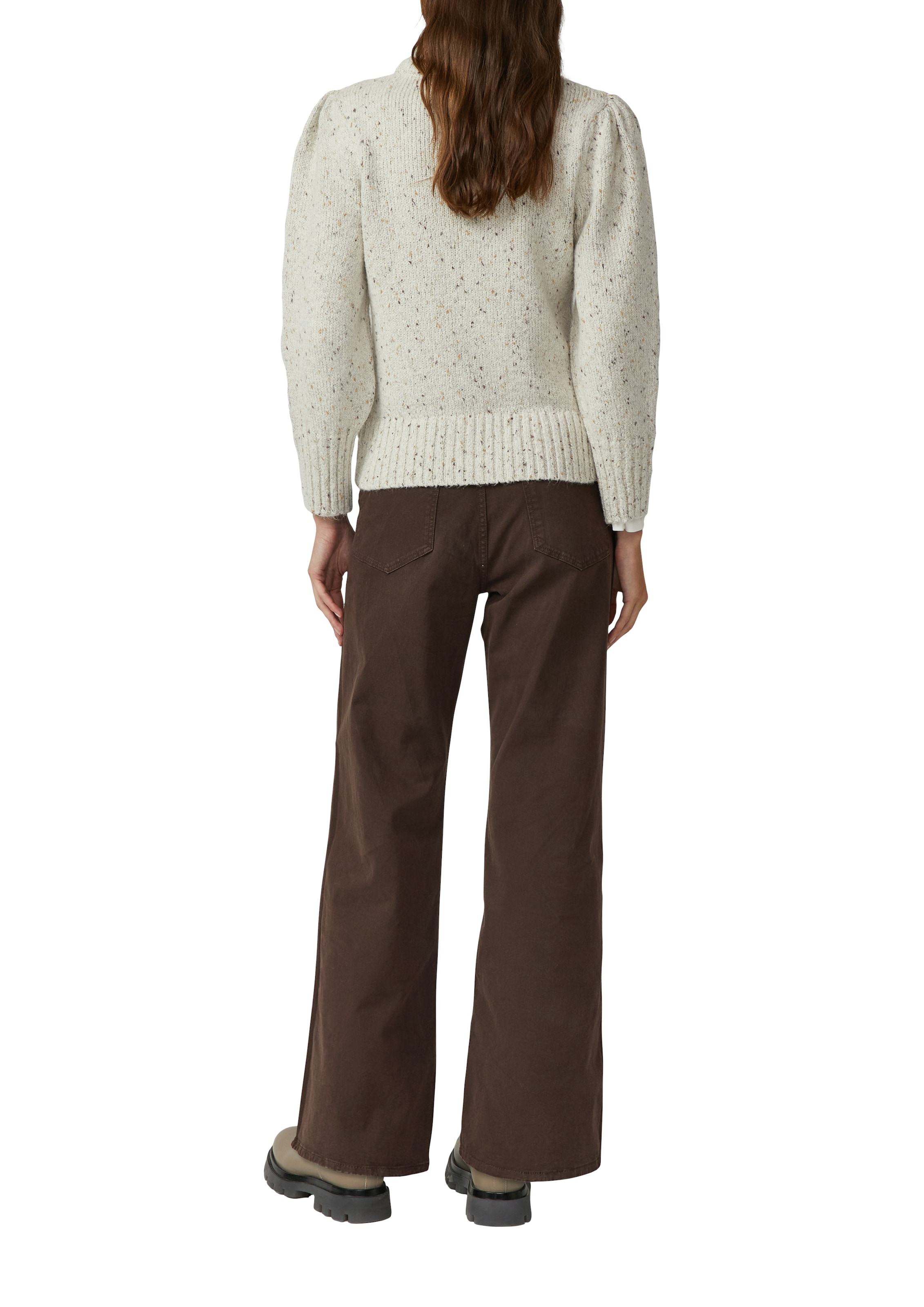 s.Oliver Pull en tricot mit Puffärmeln