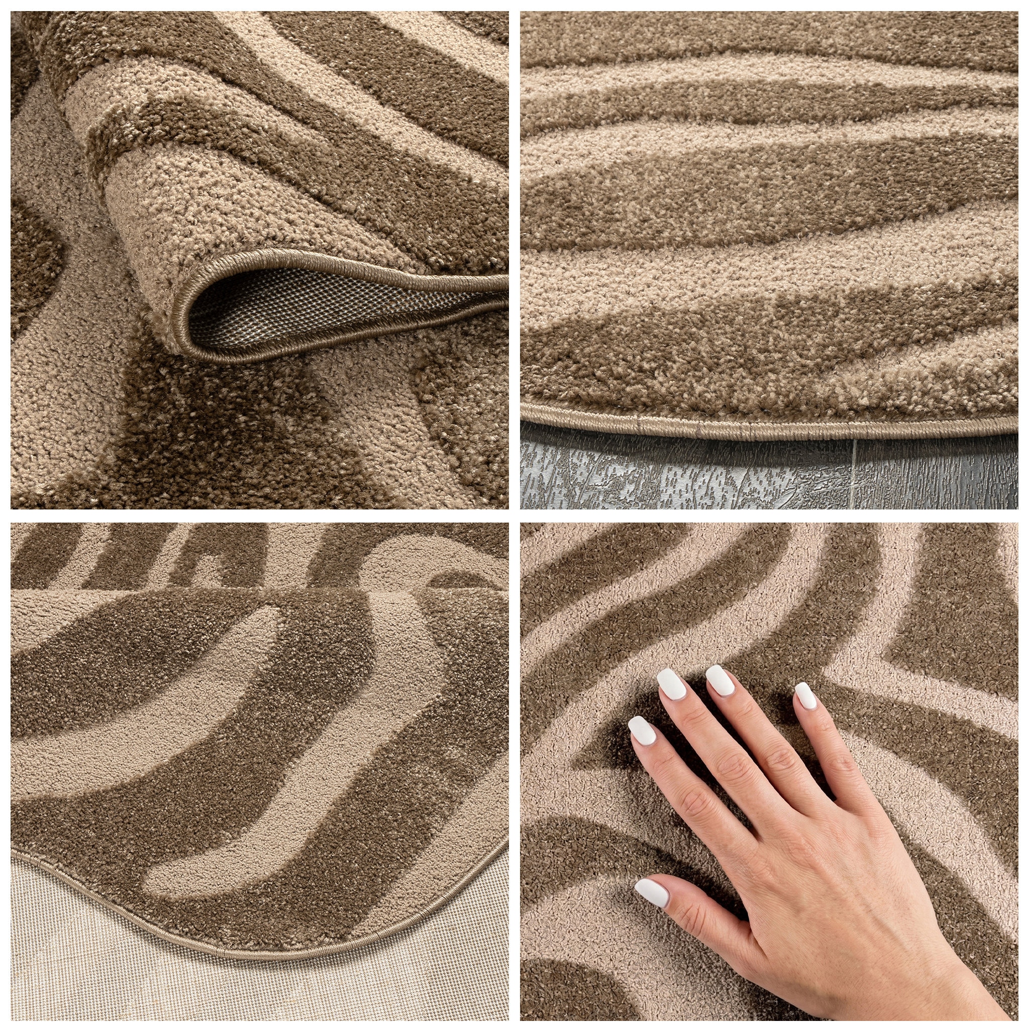 GOODproduct Teppich »Zebra, besondere Form« rechteckig 12 mm Höhe Animal Print, Tiermotiv, Wohnzimmer, Schlafzimmer