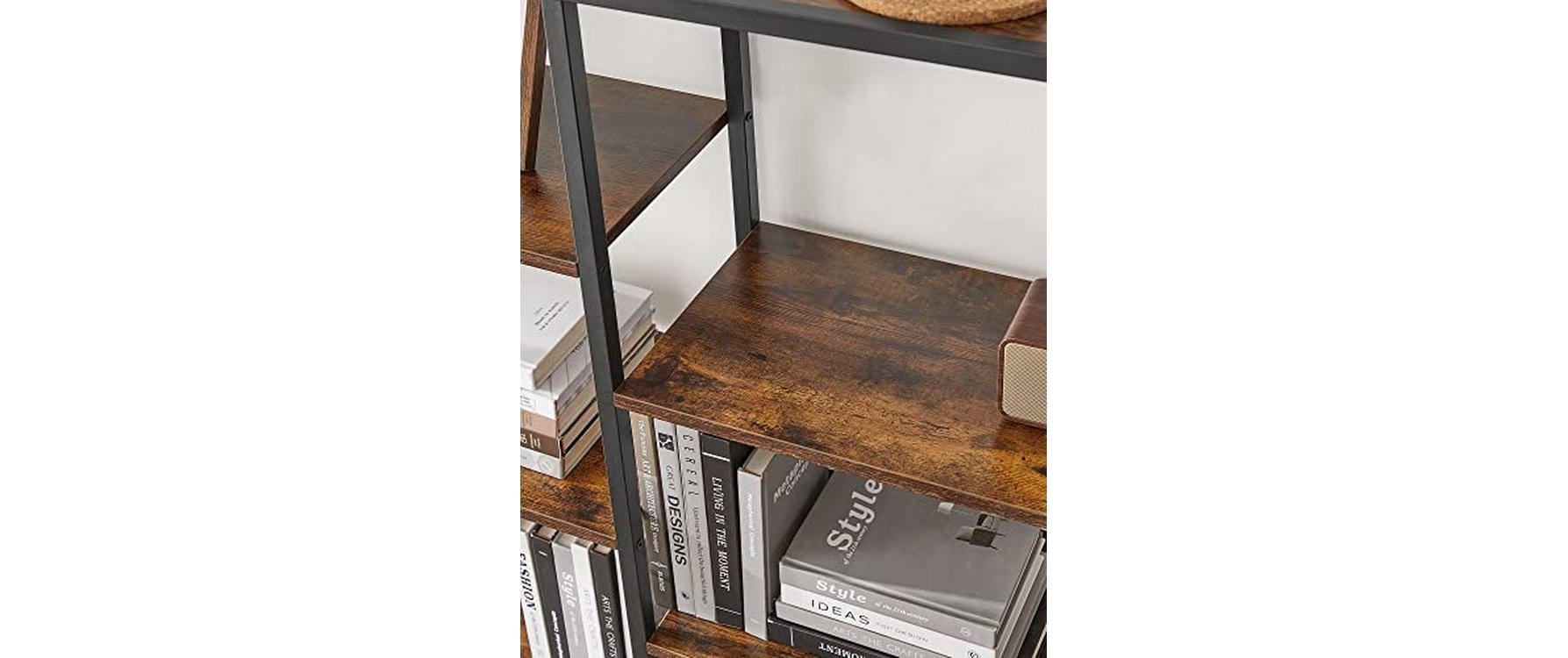 VASAGLE Regal »100 x 30 x 17 cm, Braun/Schwarz«