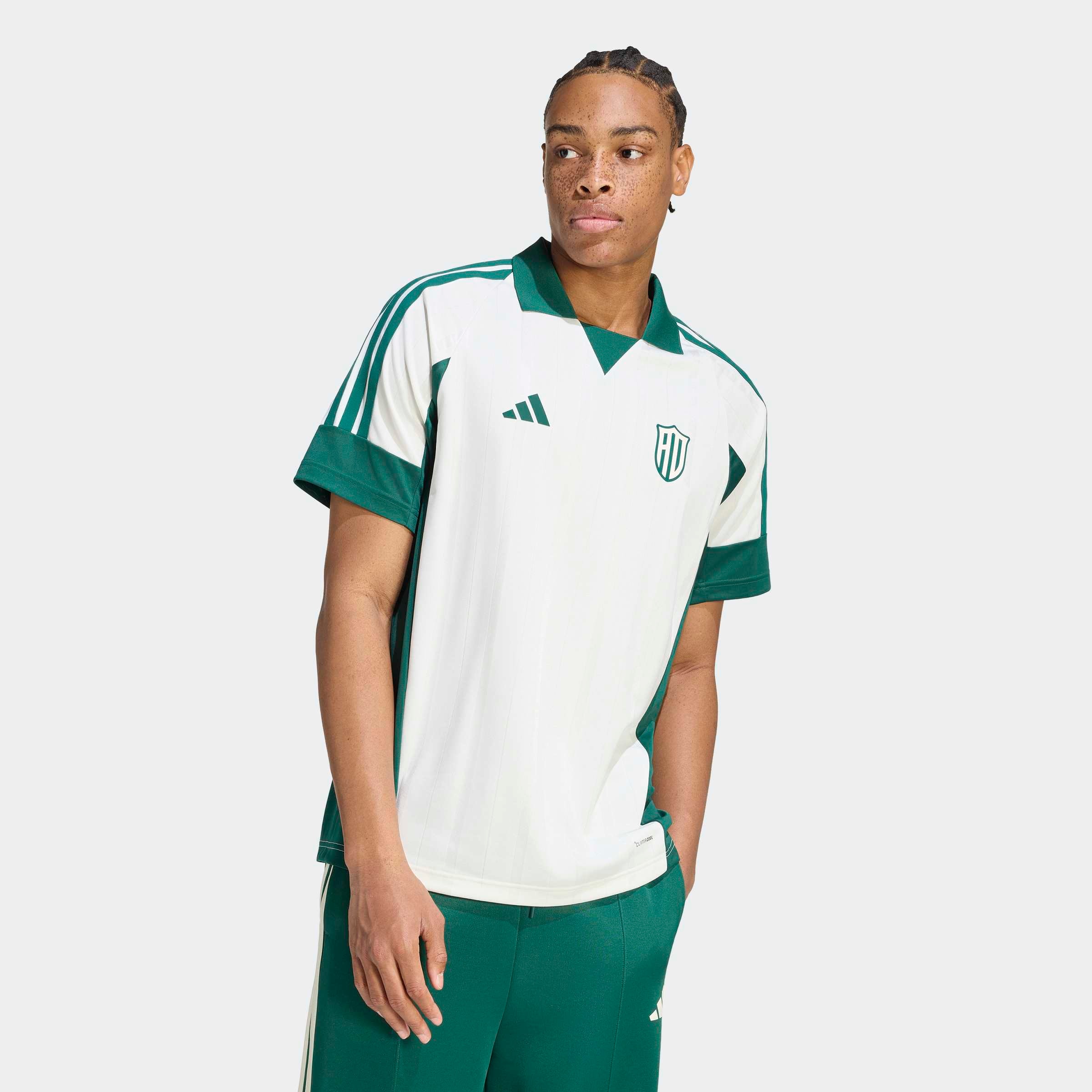 Image of adidas Sportswear T-Shirt "CLIMACOOL LUX TIRO CREST GRAPHIC POLO" sportlicher Stil, aus Polyester, mit climacool