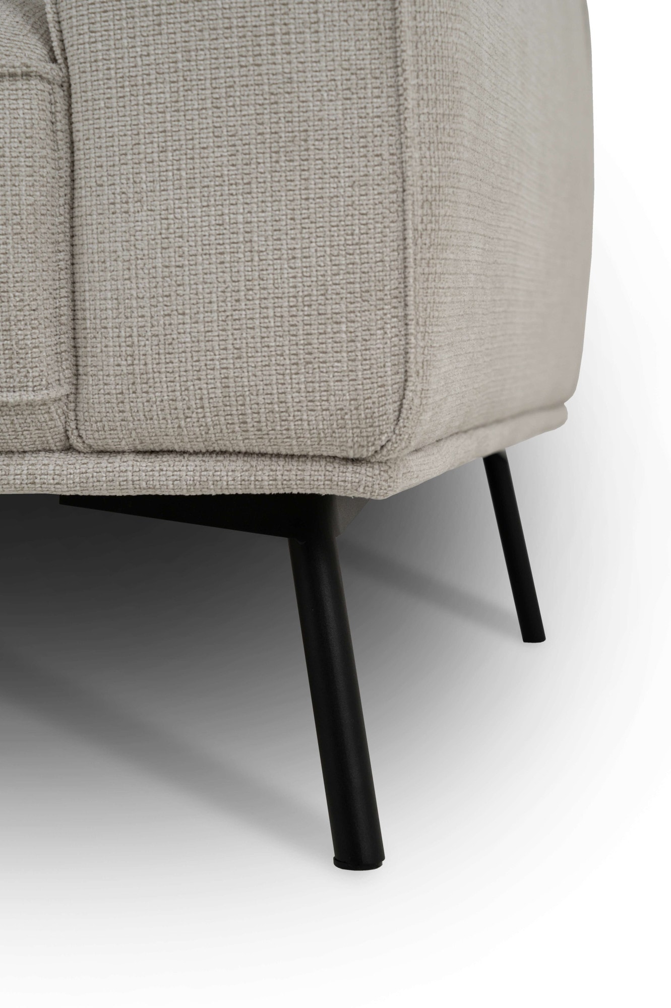 GOODproduct Canapé d'angle »Vosby« 260 cm, Chenille,  mit dekorativer Kedernaht, Wellenunterfederung