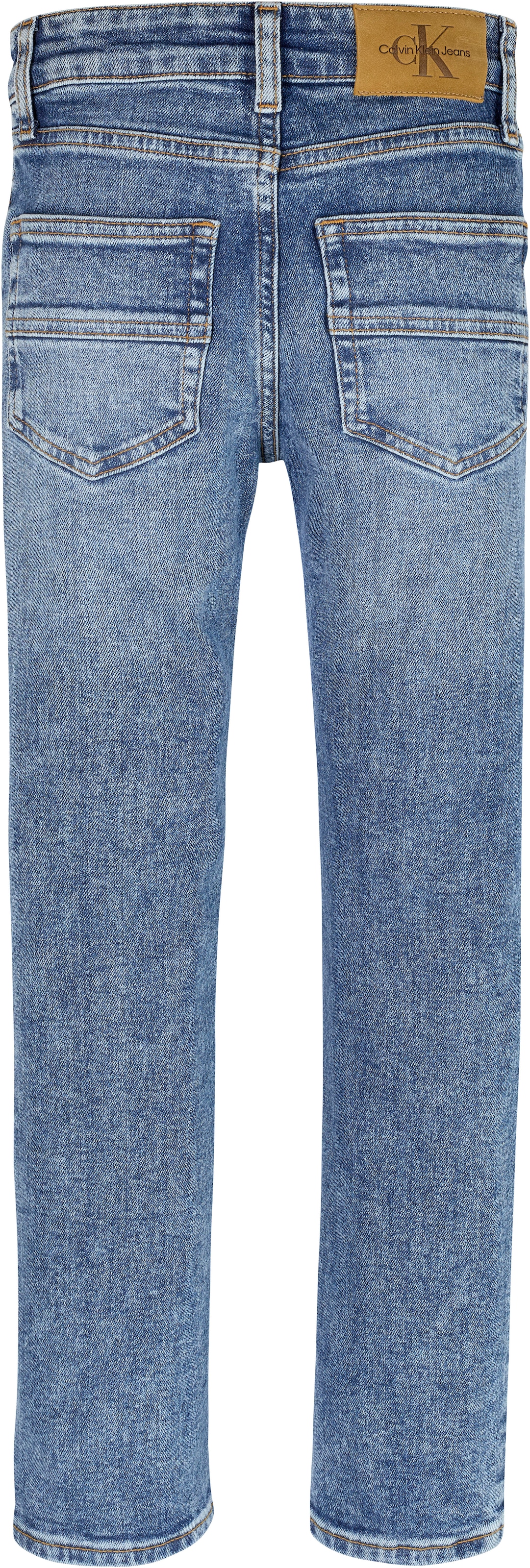 Calvin Klein Jeans Straight-Jeans »Reg Straight Wash Blue Hero Cf«, für Kinder bis 16 Jahre im 5-Pocket-Style