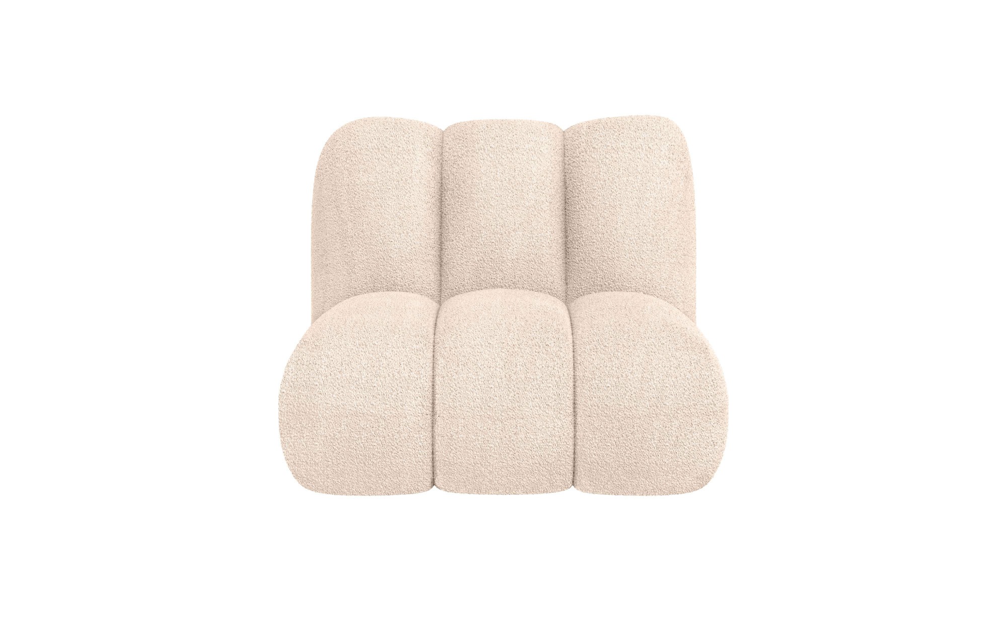 LeGer Home by Lena Gercke Sessel "Priya Loungesessel, moderne Steppung, auch in Bouclé" perfektes Einzelstück, gemütlich und modern, B/T/H: 102,5/106,5/83 cm