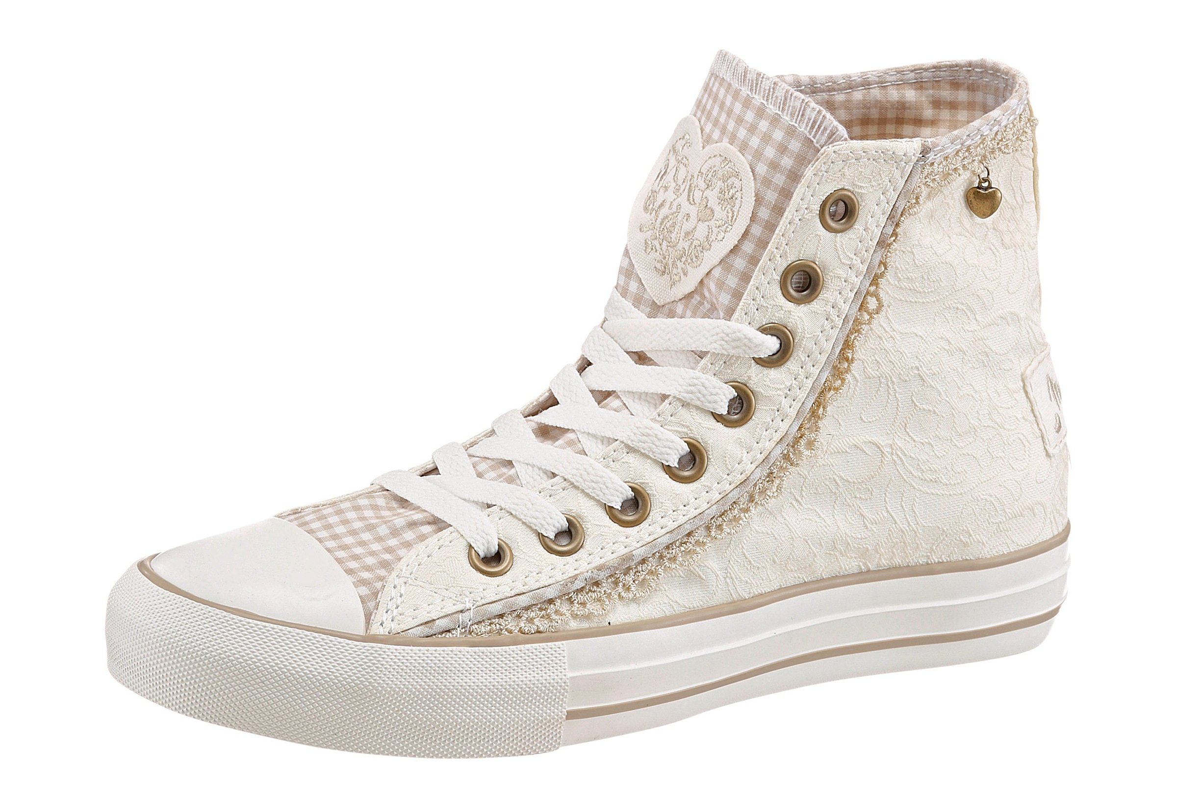 Image of Krüger Madl Schnürschuh »Cream Dream«, Damen mit Spitzeneinsatz bei Ackermann Versand Schweiz