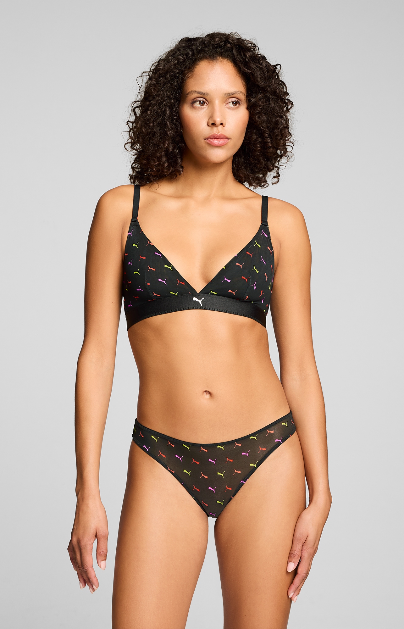 PUMA String »PUMA WOMEN PRINTED MESH STRINGS« 2er Pack,  mit buntem allover Print, mit Mesh-Details