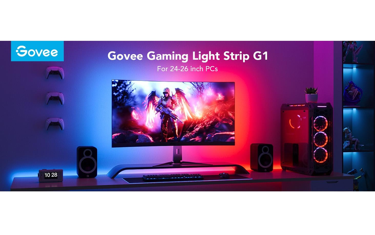 Govee LED-Streifen »Gaming G1, Wi-Fi + Bluetooth, RGBIC, 24-26«