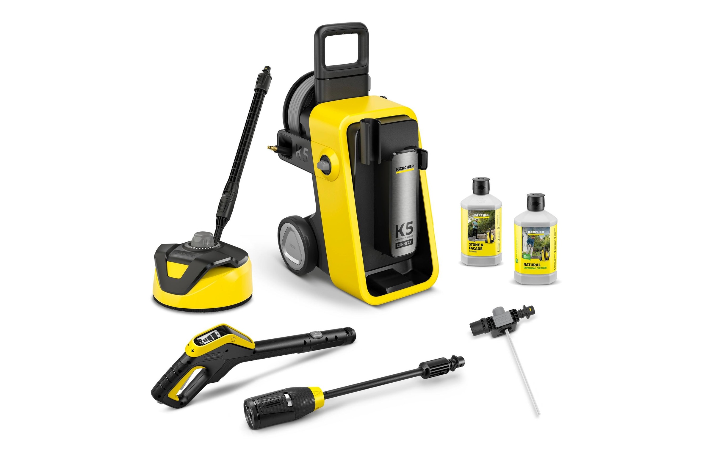 Image of Kärcher Professional Hochdruckreiniger "K 5 Comfort Premium Connect Home" Leistungsstarker Reiniger mit App-Anbindung und Schlauchtrommel