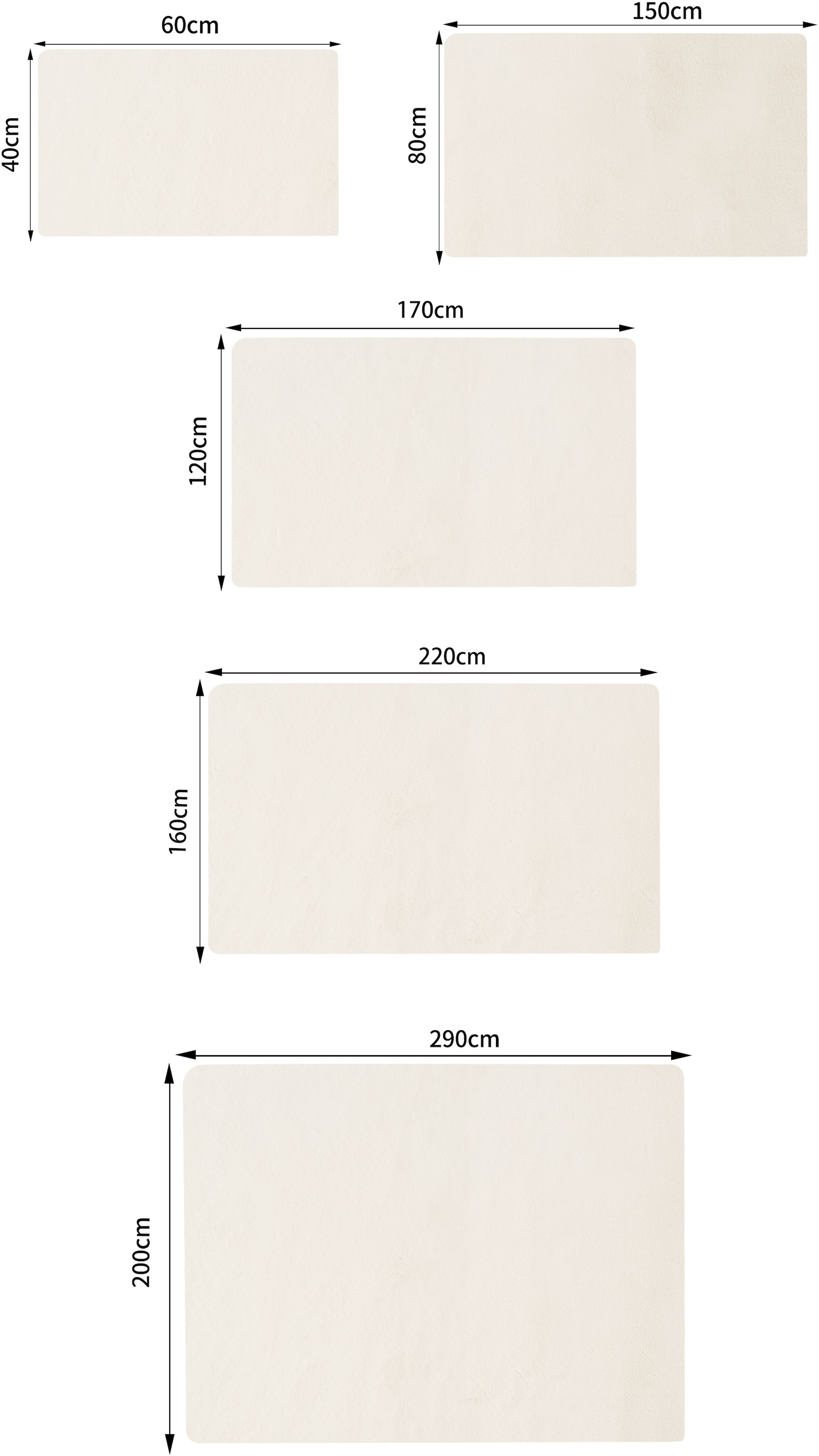 Bruno Banani Fellteppich »Rabbit 2, Kunstfell Teppich, Modern« rechteckig 25 mm Höhe Kaninchenfell-Haptik, sehr weich, Wohnzimmer, Schlafzimmer, Esszimmer