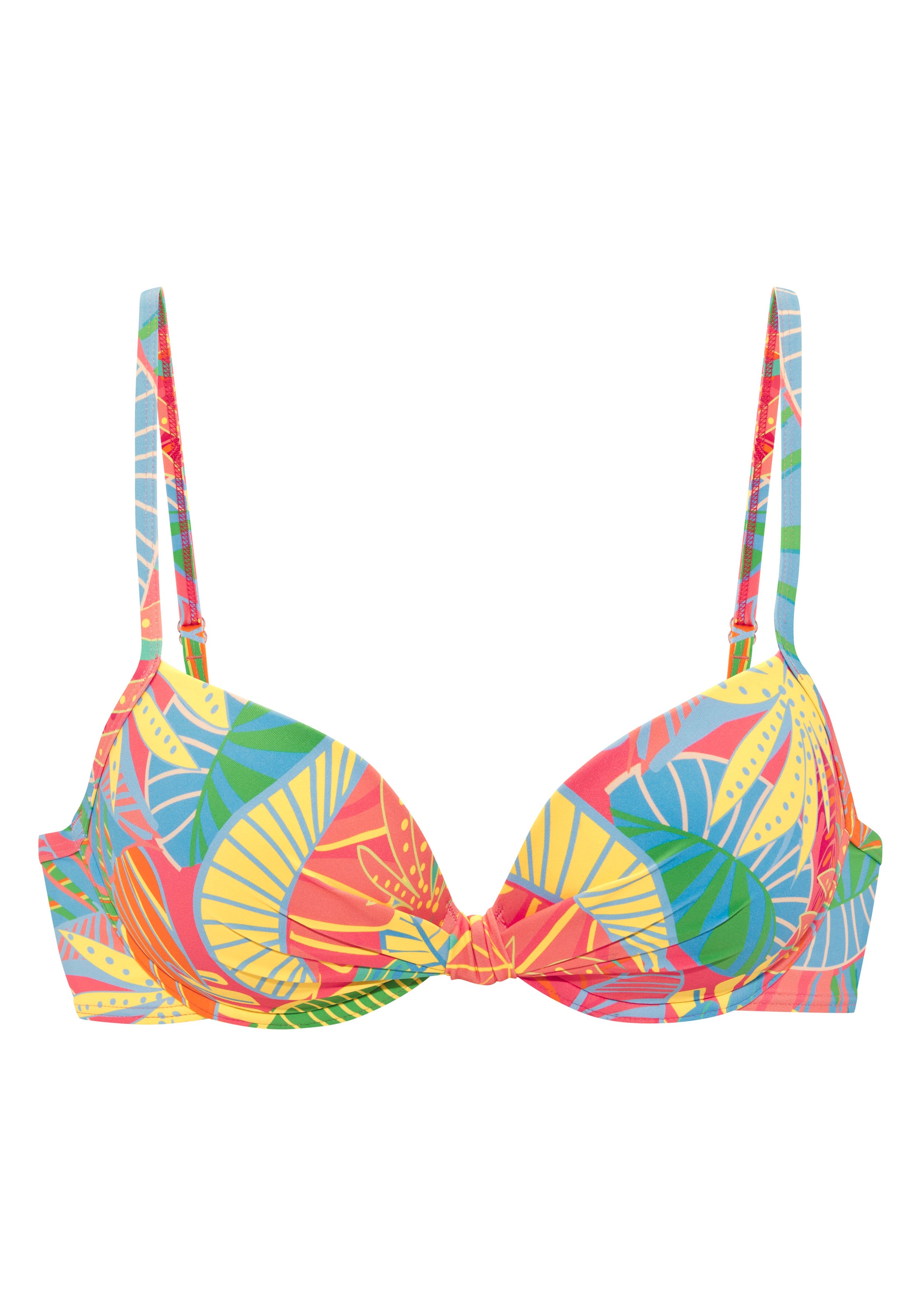 Image of s.Oliver Bügel-Bikini-Top "Yana" mit stylischem Blätterdruck
