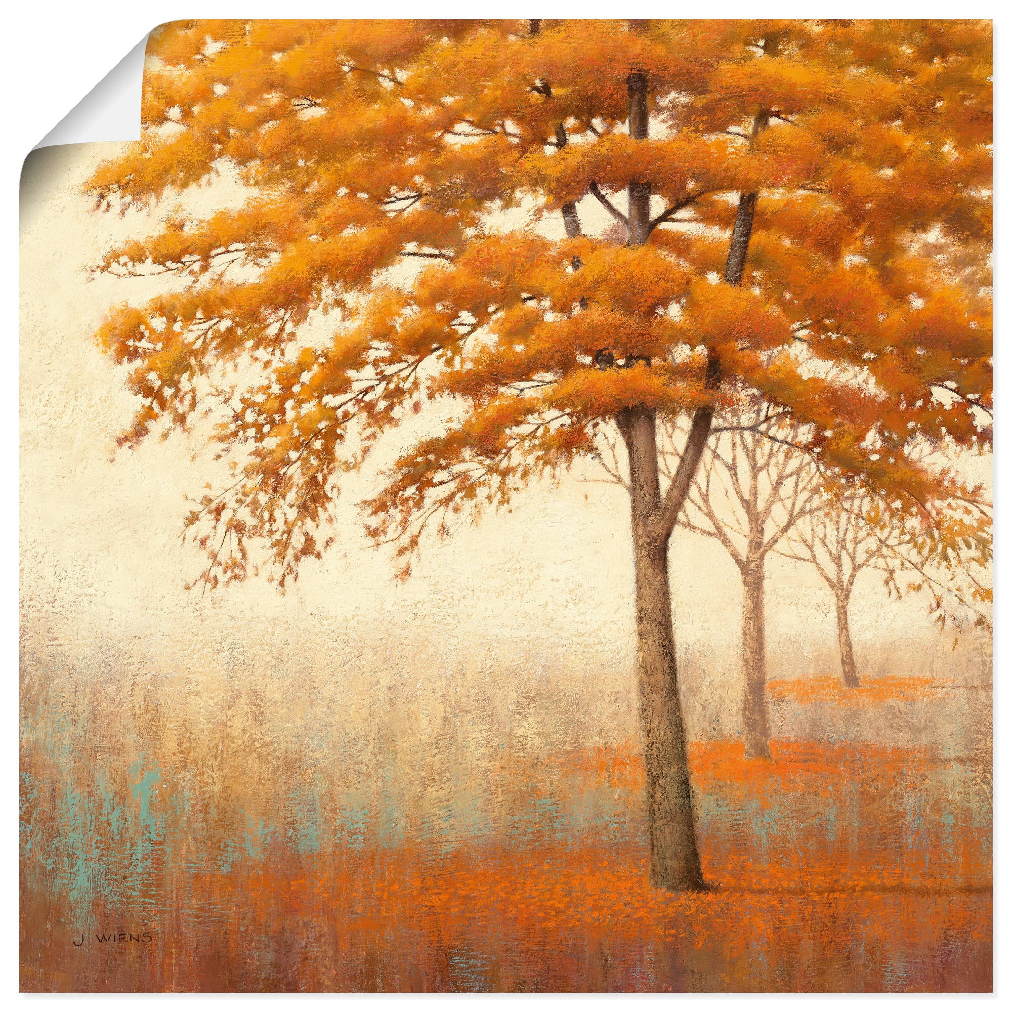 Image of Artland Poster "Herbst Baum I" Bäume 1 Stk. tlg. ohne Rahmen