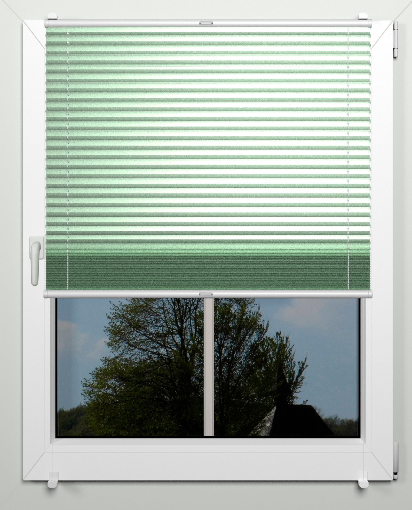 Image of indeko Plissee nach Mass »Thermo-Deluxe«, verdunkelnd, energiesparend, ohne Bohren, verspannt, Montage mittels Klemmträgern bei Ackermann Versand Schweiz