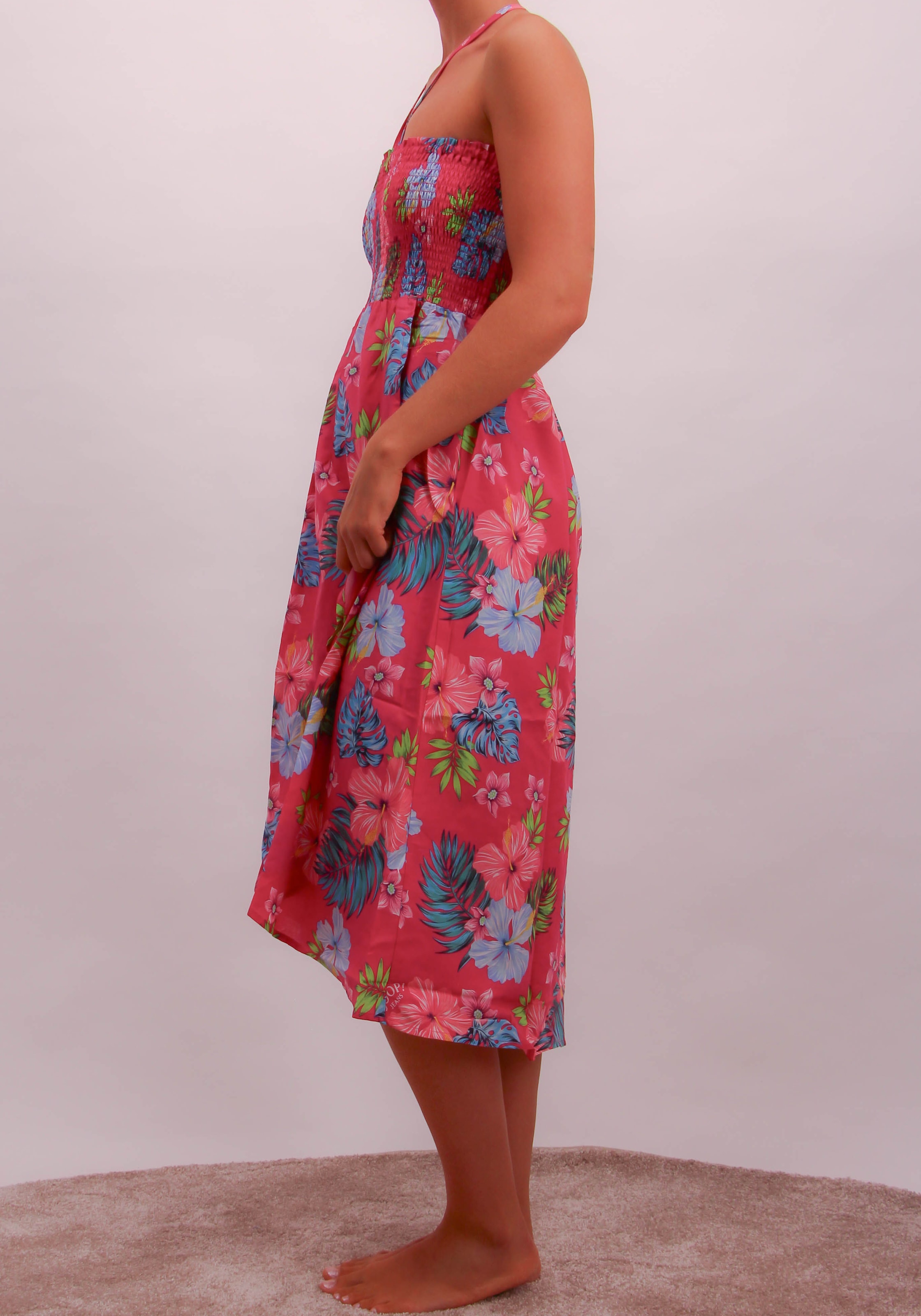 JOOP! Jeans Strandkleid »JEANS!
HIBISCUS«, floraler Print, Logo-Details