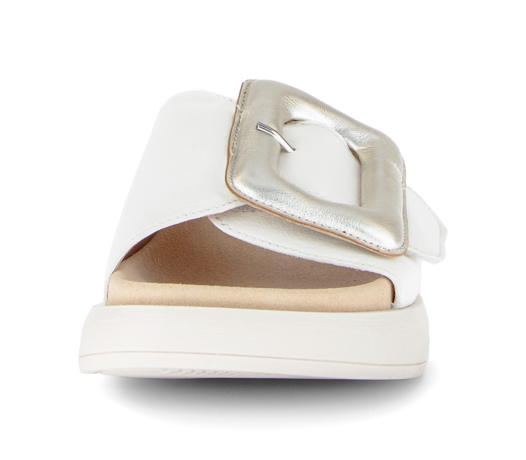 Gabor Pantolette  Plateau, Schlupfschuh, Sommerschuh mit grosser Zierschnalle