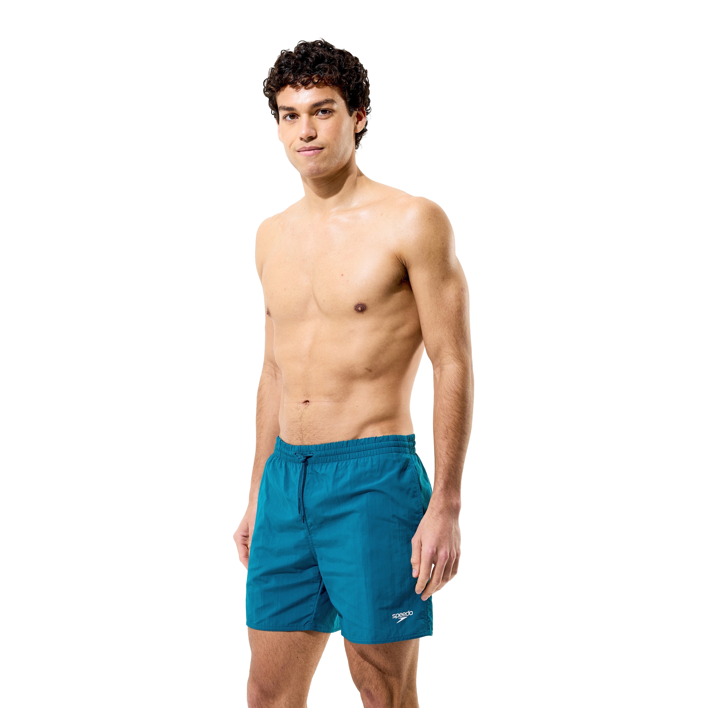 Speedo Short de bain »ESSENTIALS WATERSHORT 16" DKGRN« avec drainage des poches latérales, à séchage rapide, en nylon