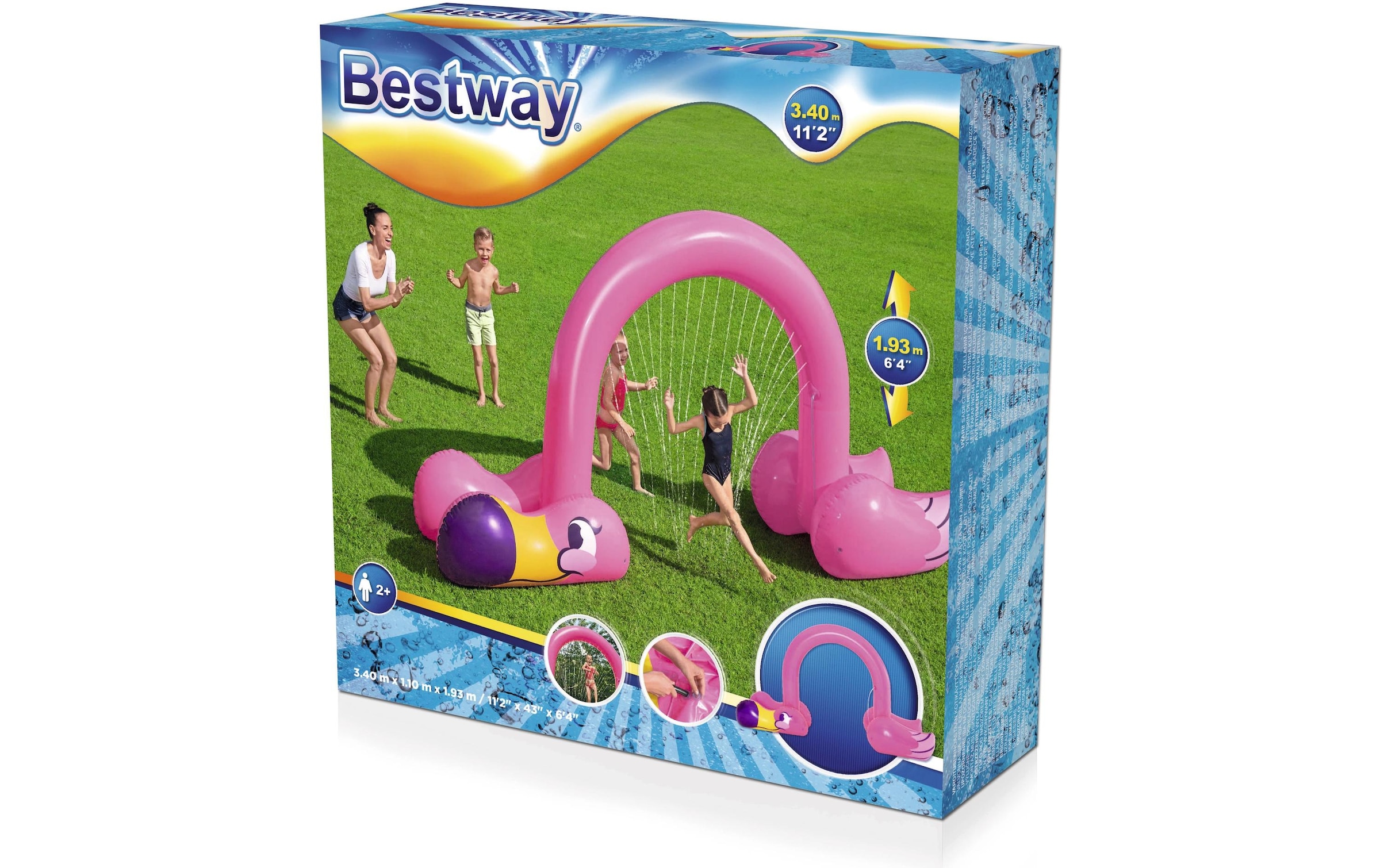 Bestway Spiel-Wassersprenkler »Jumbo Flamingo 340 x 110 x 193 cm«