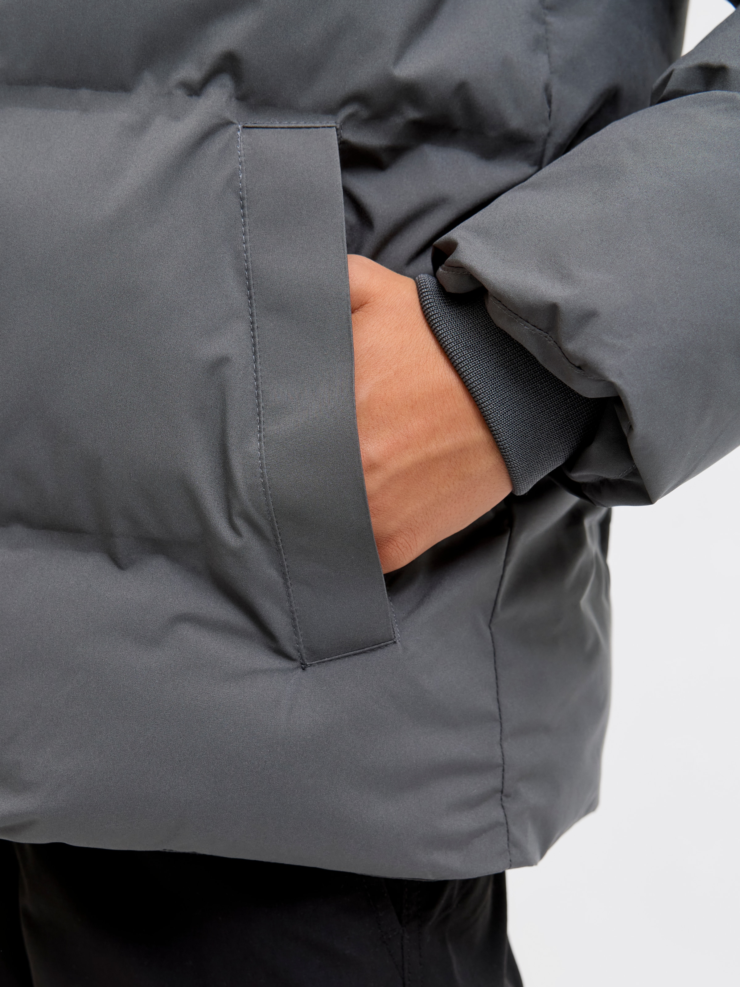 Jack & Jones Junior Veste matelassée »JJKAITO PUFFER JACKET LN JNR« mit Kapuze