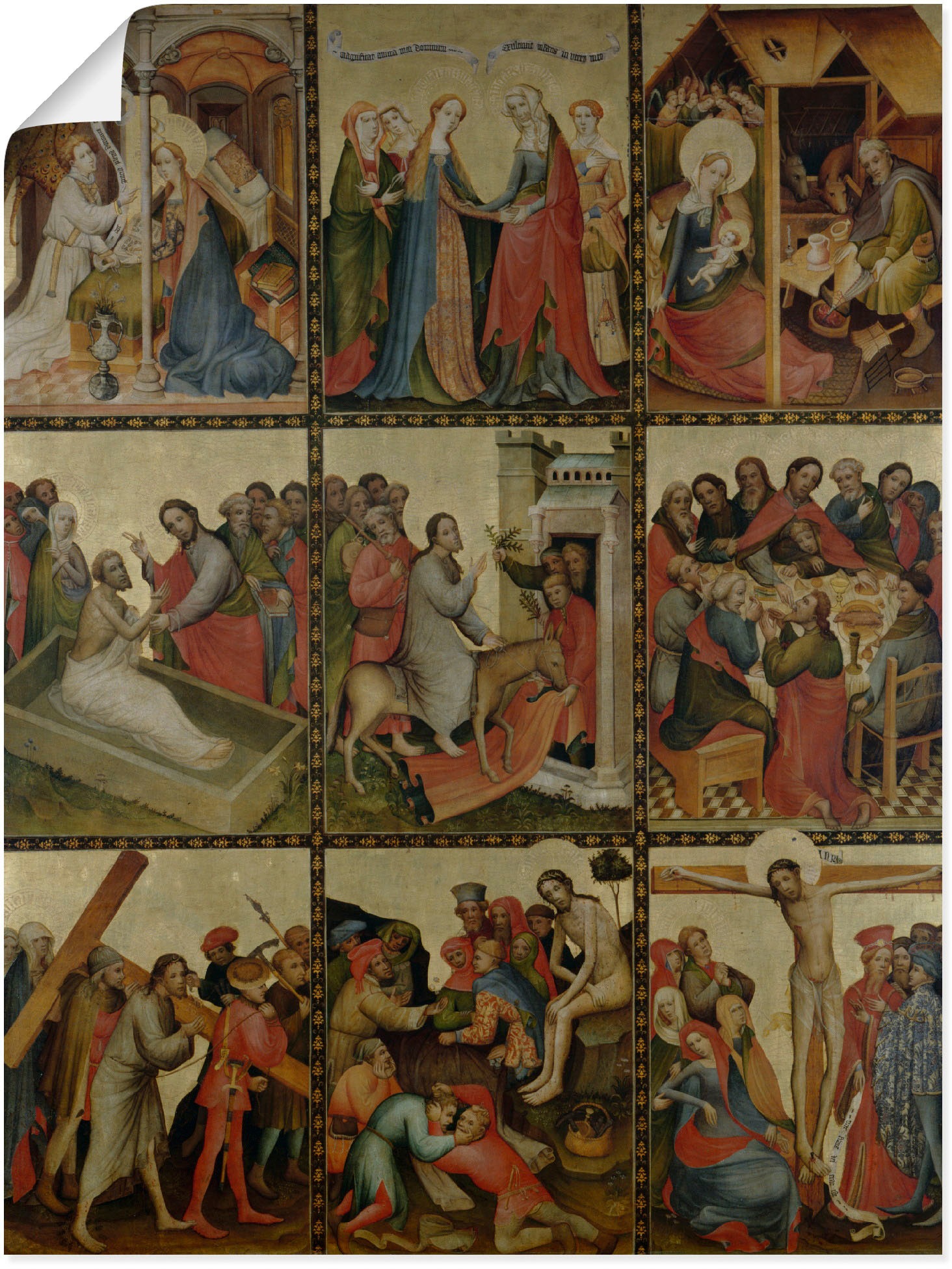 Image of Artland Poster "Goldene Tafel. Aussenflügel II" Religion 1 Stk. tlg. ohne Rahmen