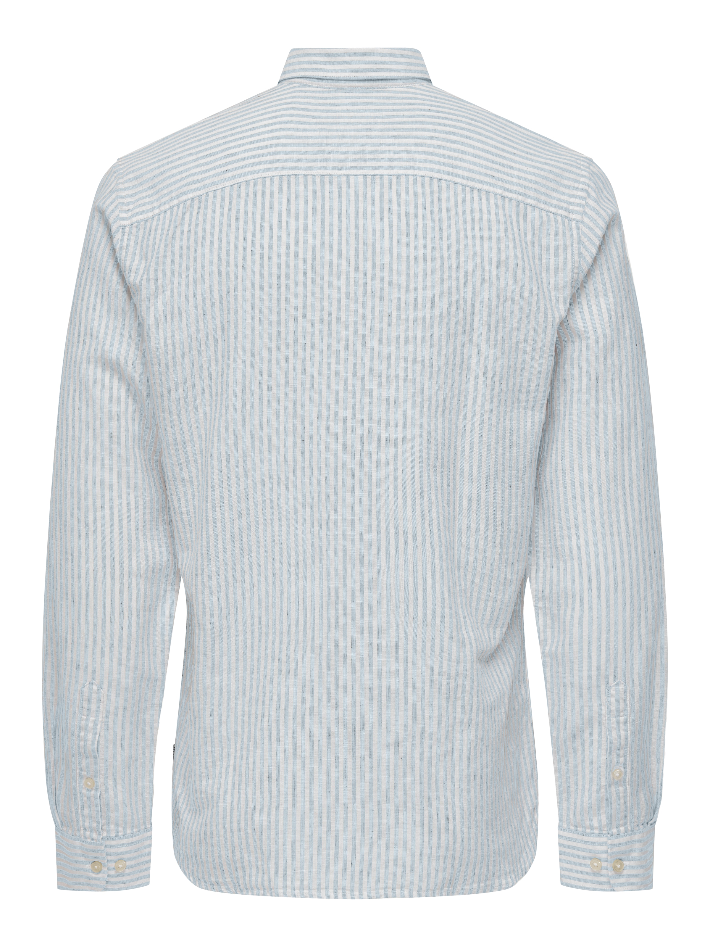 ONLY & SONS Kurzarmhemd »ONSCAIDEN LS STRIPE LINEN SHIRT 660 NOOS«