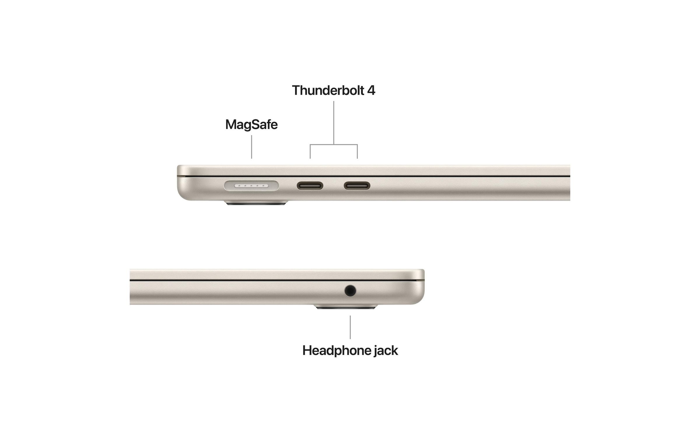 Apple Notebook »MacBook Air 13 2026 M5 10C GPU / 32 GB / 1 TB Starlight« / 13,6 ″ Apple Integrierte NPU (Neural Processing Unit)