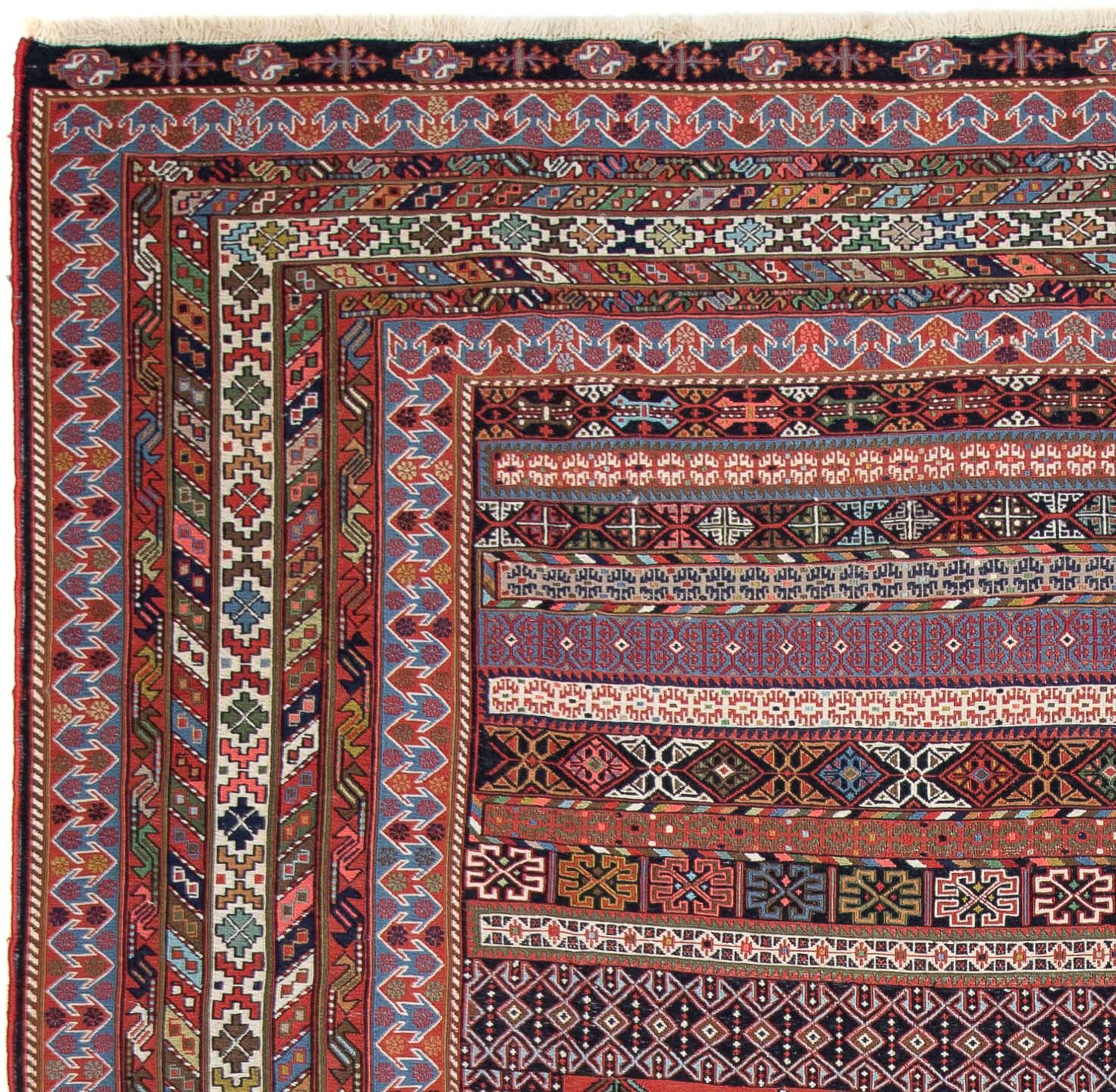 morgenland Orientteppich »Perser - Nomadic - 294 x 194 cm - dunkelrot«, rechteckig, Wohnzimmer, Handgeknüpft, Einzelstück mit Zertifikat