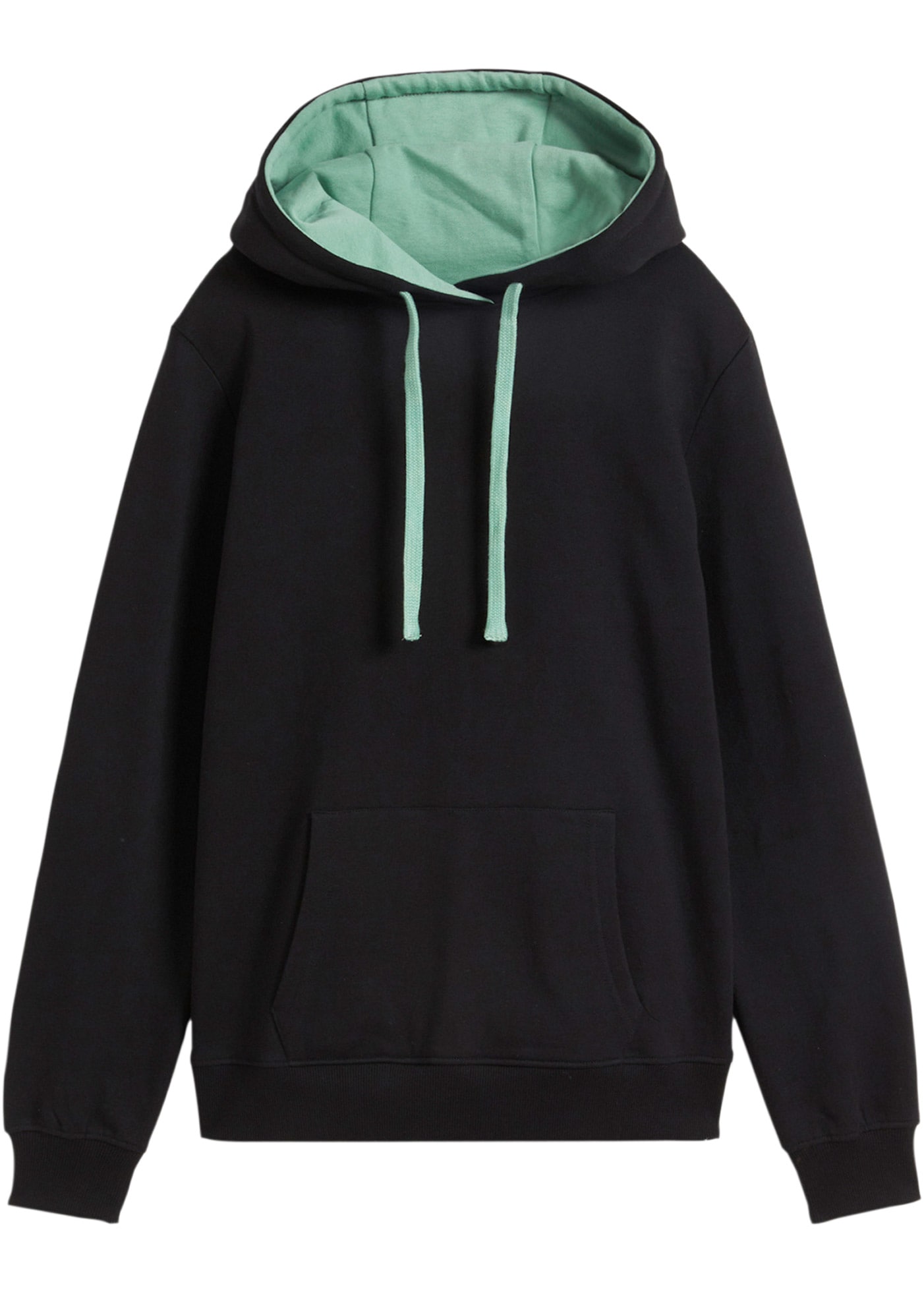 bonprix Hoodie , mit Stehkragen, Oversize Passform, aus Baumwolle
