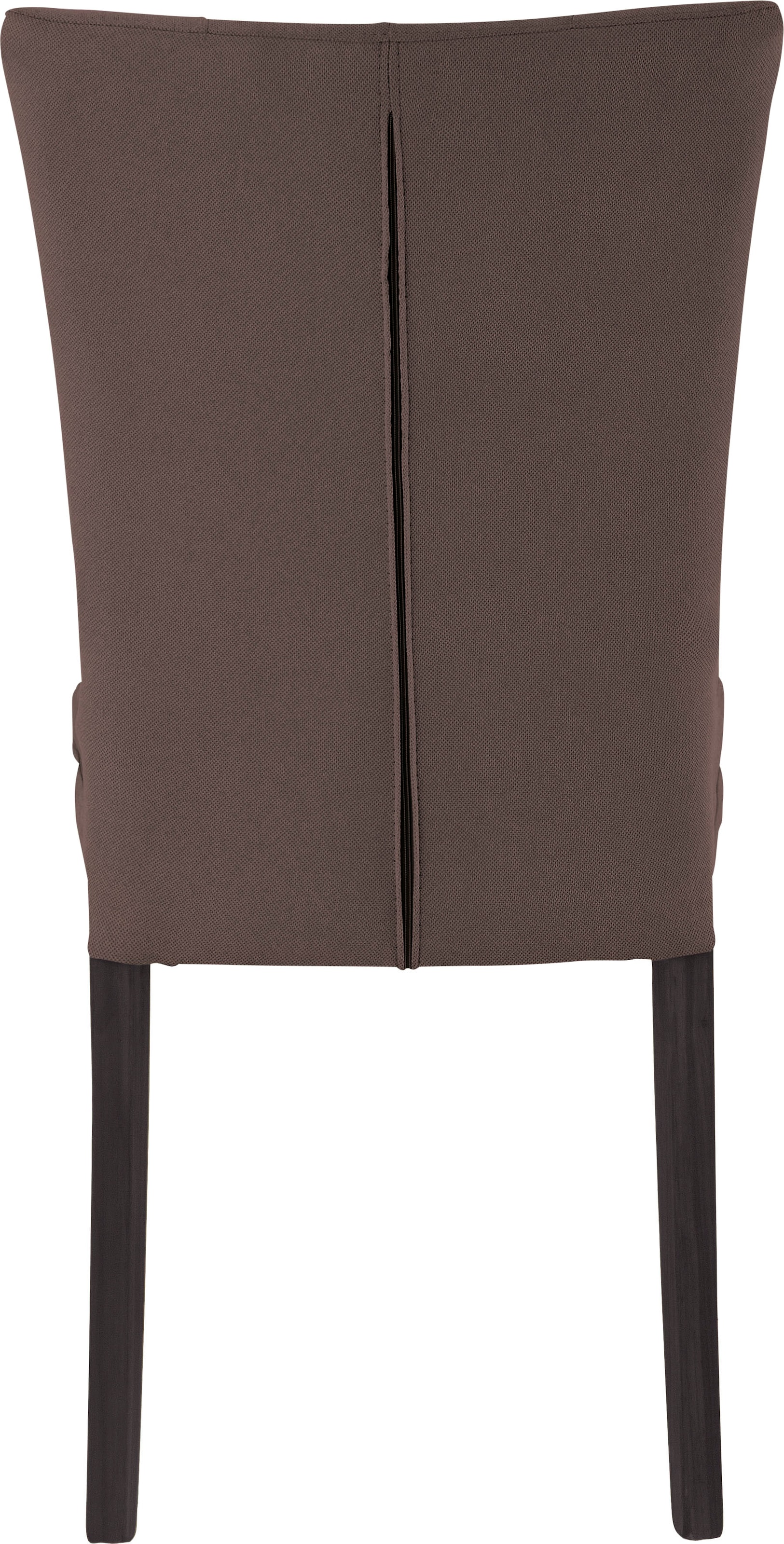 Home affaire 4-Fussstuhl »Colorado«, (Set), 2 St., Luxus-Microfaser, Beine aus Buche, wengefarben lackiert, Im 2er, 4er oder 6er-Set