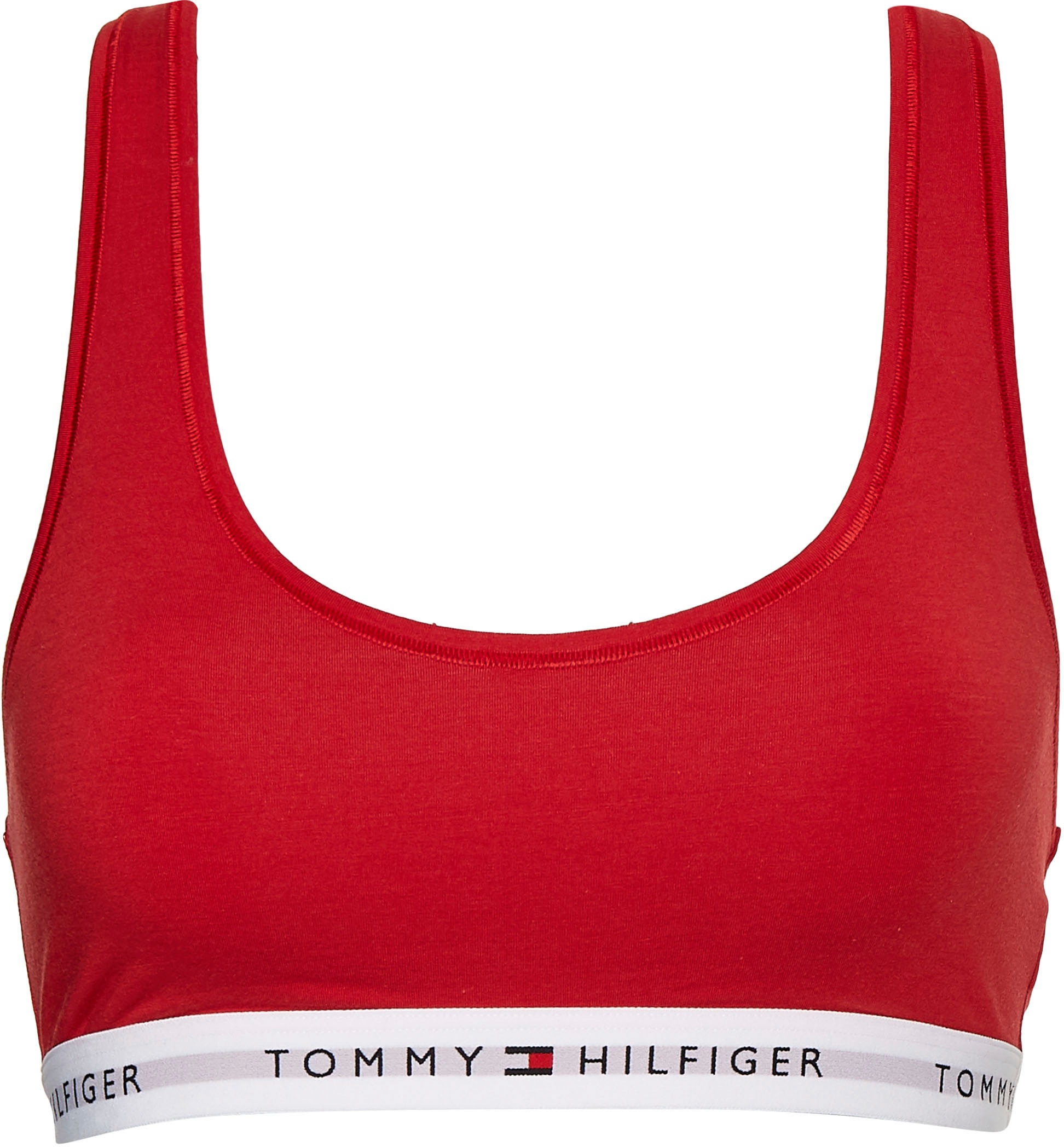 Découvrir Tommy Hilfiger Unterbrustband Underwear Schriftzügen Hilfiger sur Sport-Bustier, auf mit Tommy dem