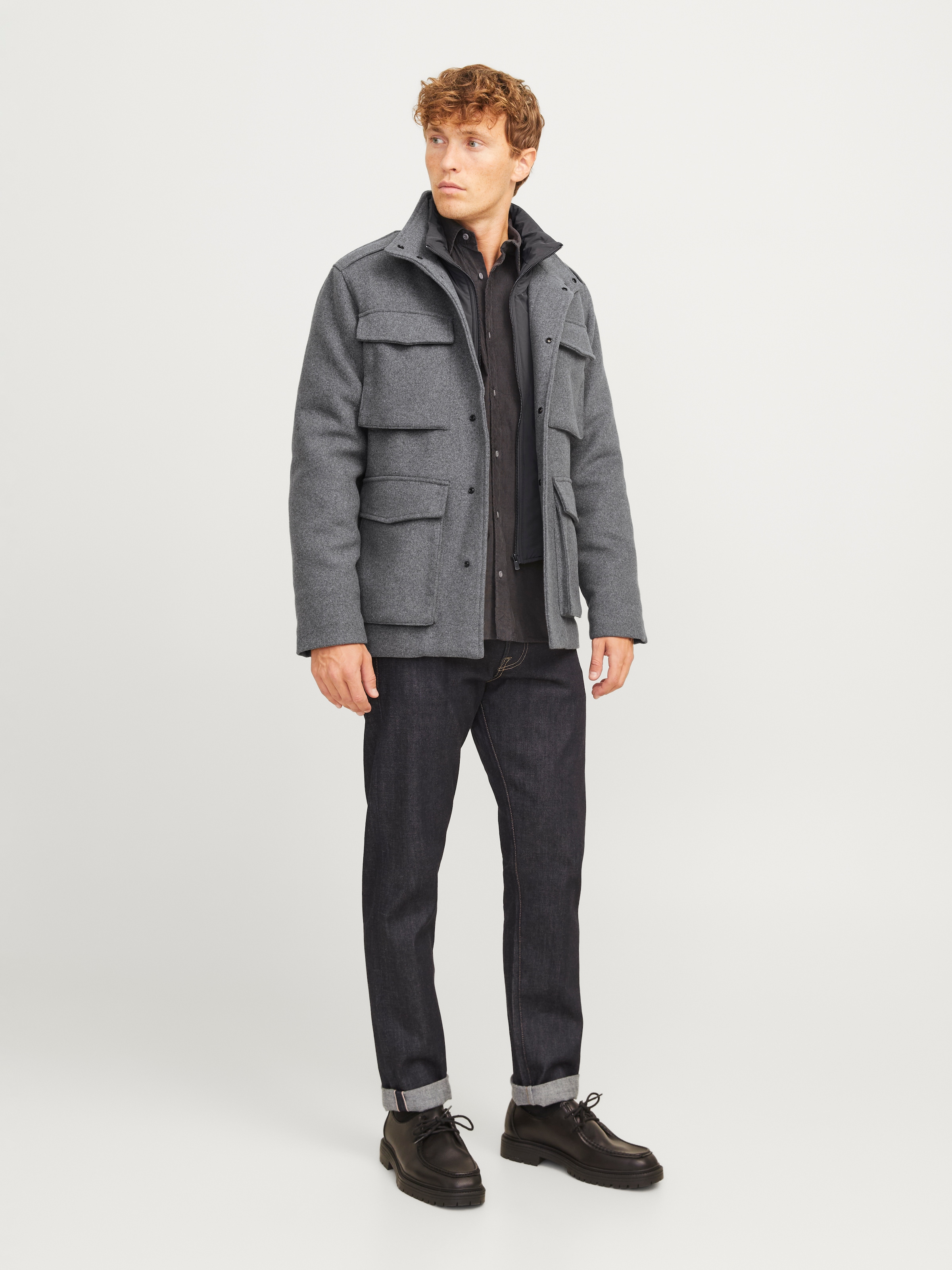 Jack & Jones Wolljacke »JPRCCALEX WOOL BLEND FIELD JACKET SN«