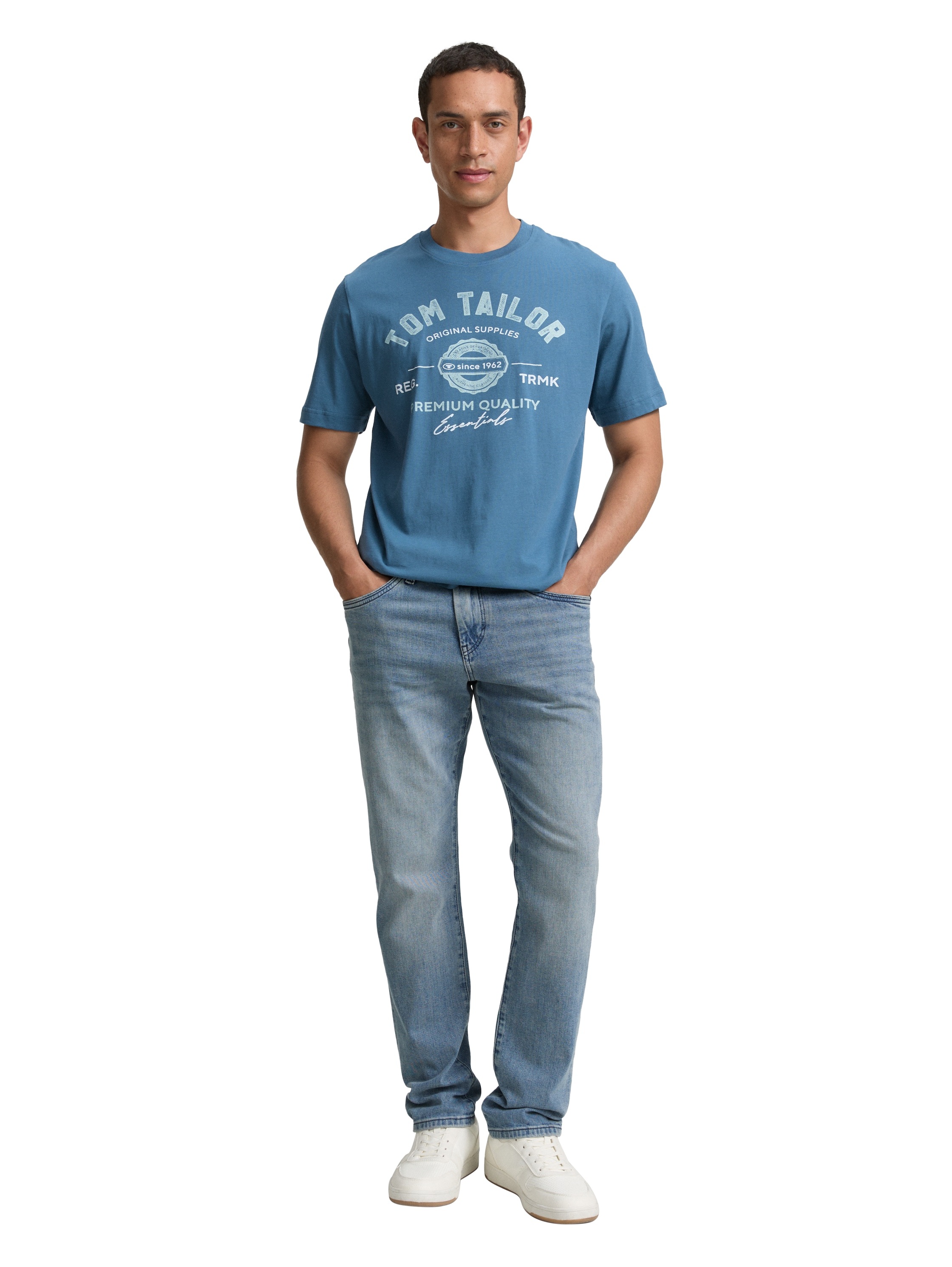 TOM TAILOR T-Shirt, mit grossem Logofrontprint