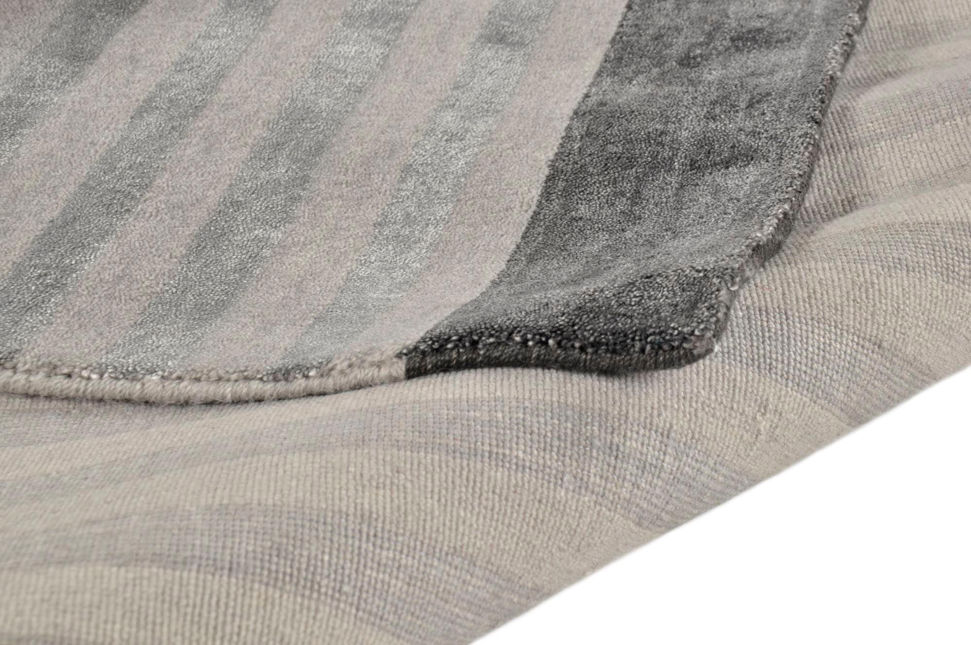 THEKO Teppich »Miami 3286«, rechteckig, 8 mm Höhe, Handweb Teppich, gestreift, handgewebt, aus Viskose & Wolle