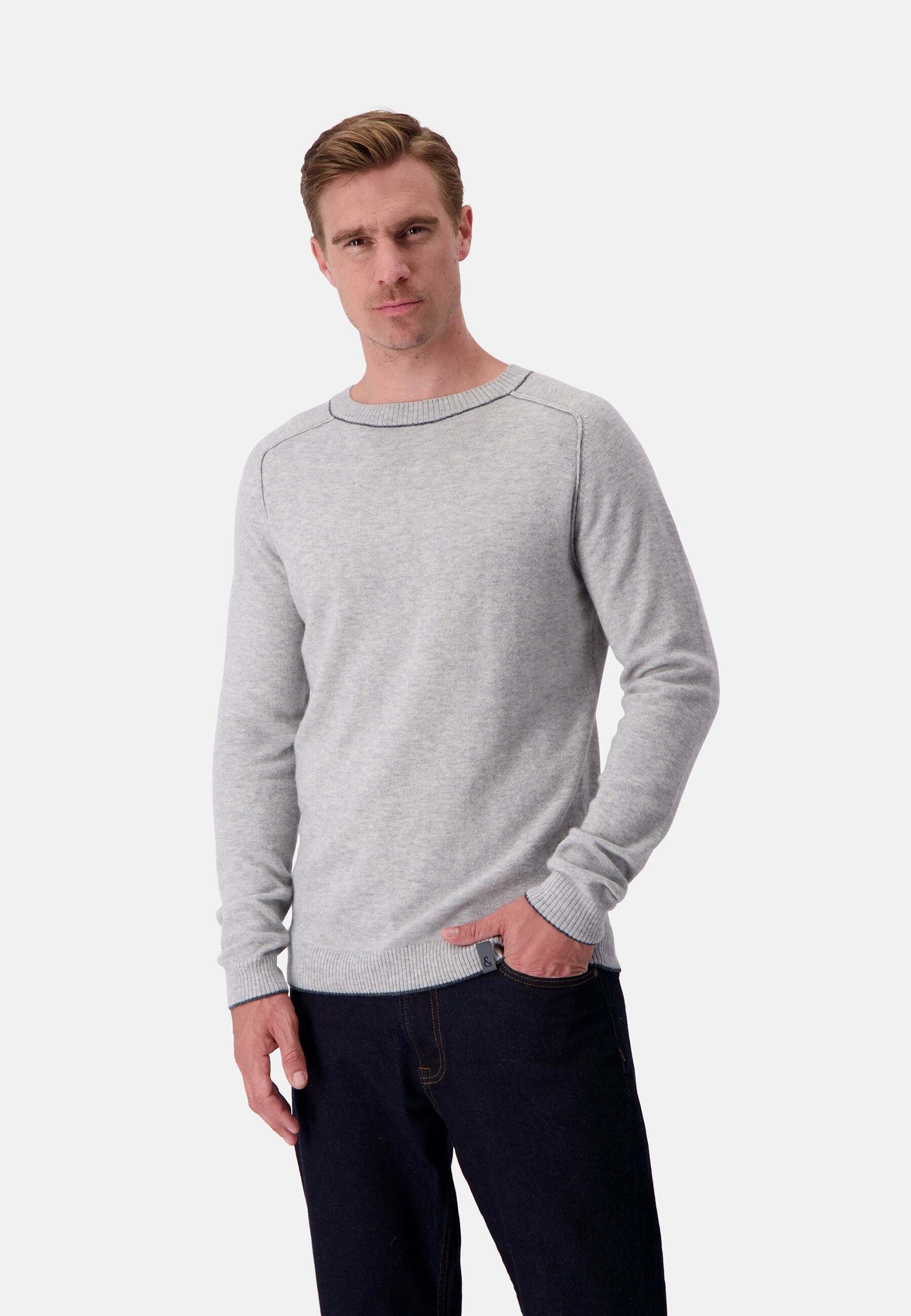 colours & sons Strickpullover »colours & sons Pullover Roundneck Merino Blend«