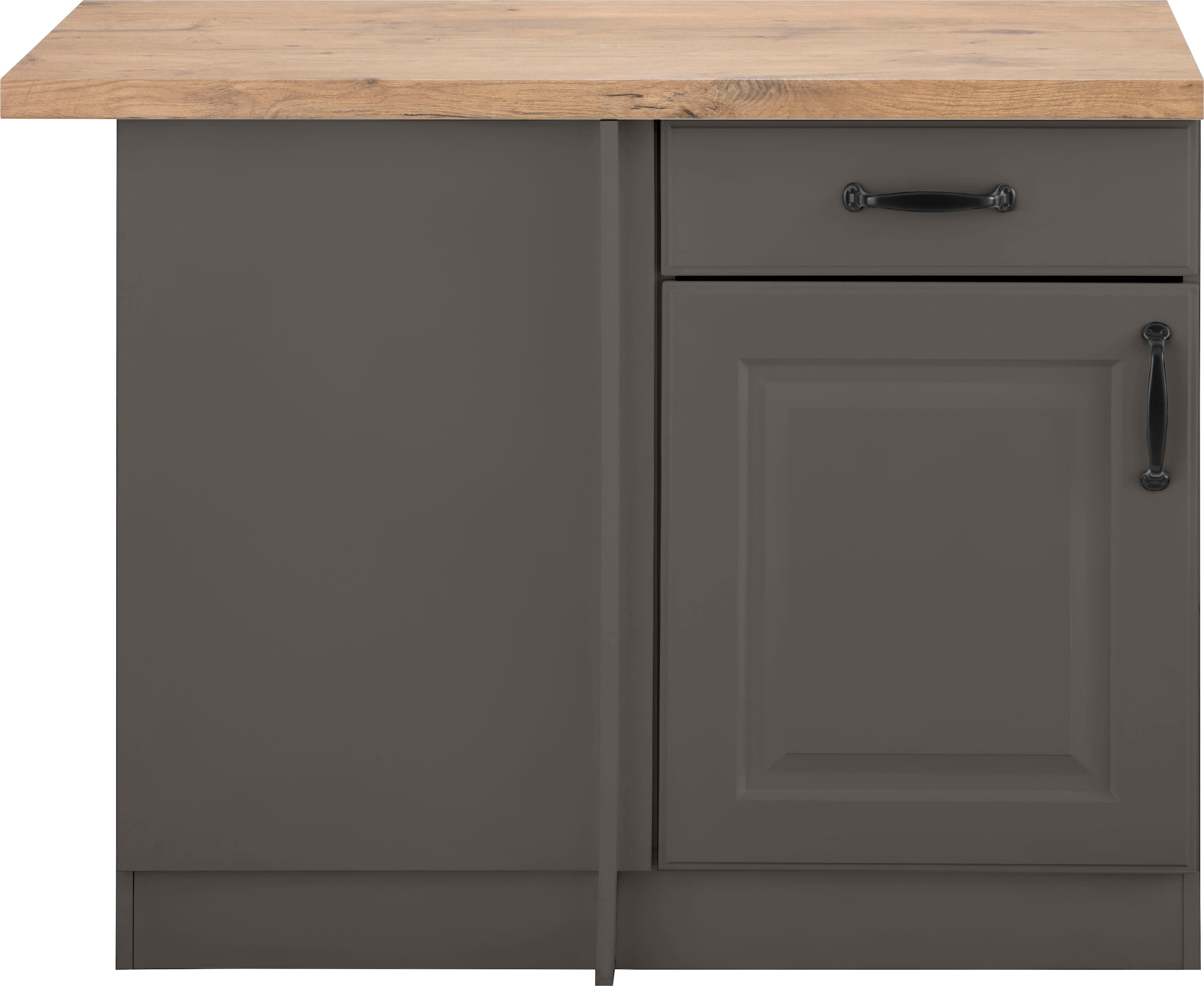 wiho Küchen Eckunterschrank »Erla«, 110 cm breit mit Kassettenfront