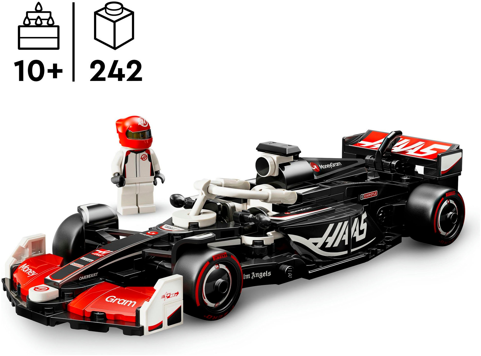 LEGO® Pions de construction »MoneyGram Haas F1® Team VF-24 Rennauto (77250), LEGO® Speed Champions« Made in Europe