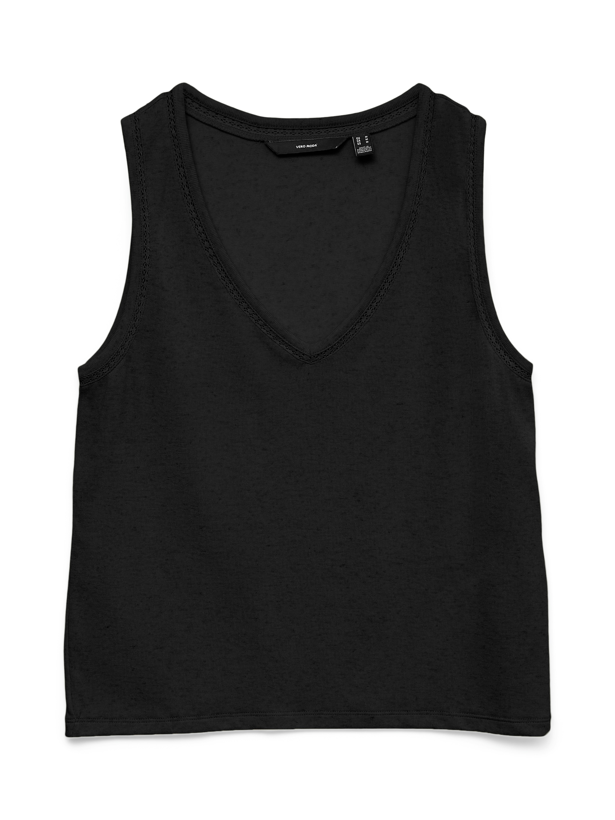 Vero Moda Haut de chemise »VMGINA LACE TANK TOP JRS NOOS« mélange de viscose
