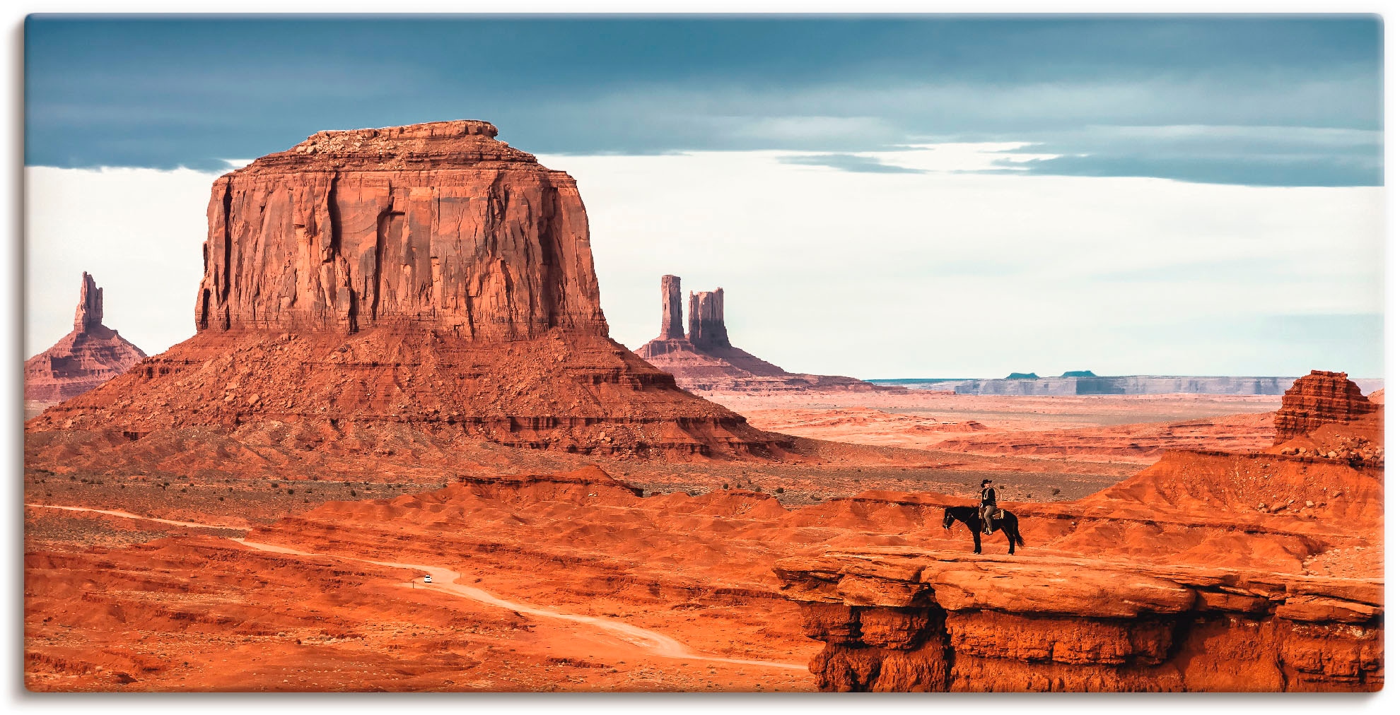 Image of Artland Leinwandbild "Colorado - Utah Monument Valley" Amerika 1 Stk. tlg. auf Holzrahmen gespannt
